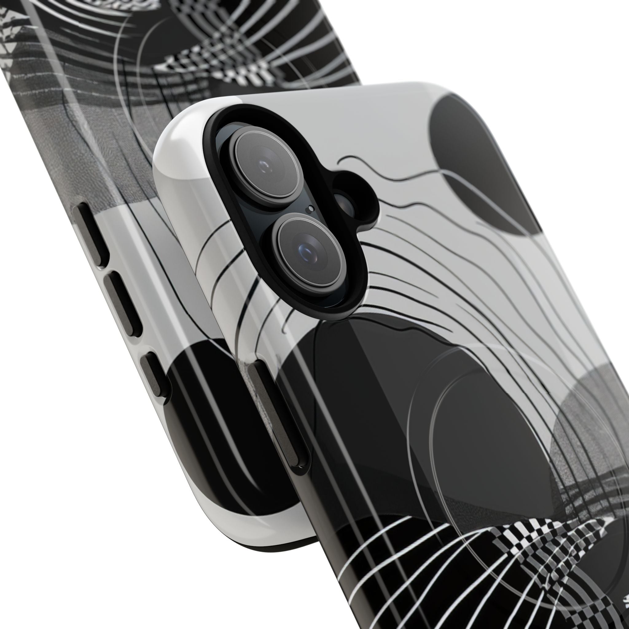 Monochrome Motion Flow iPhone 16 - Tough+