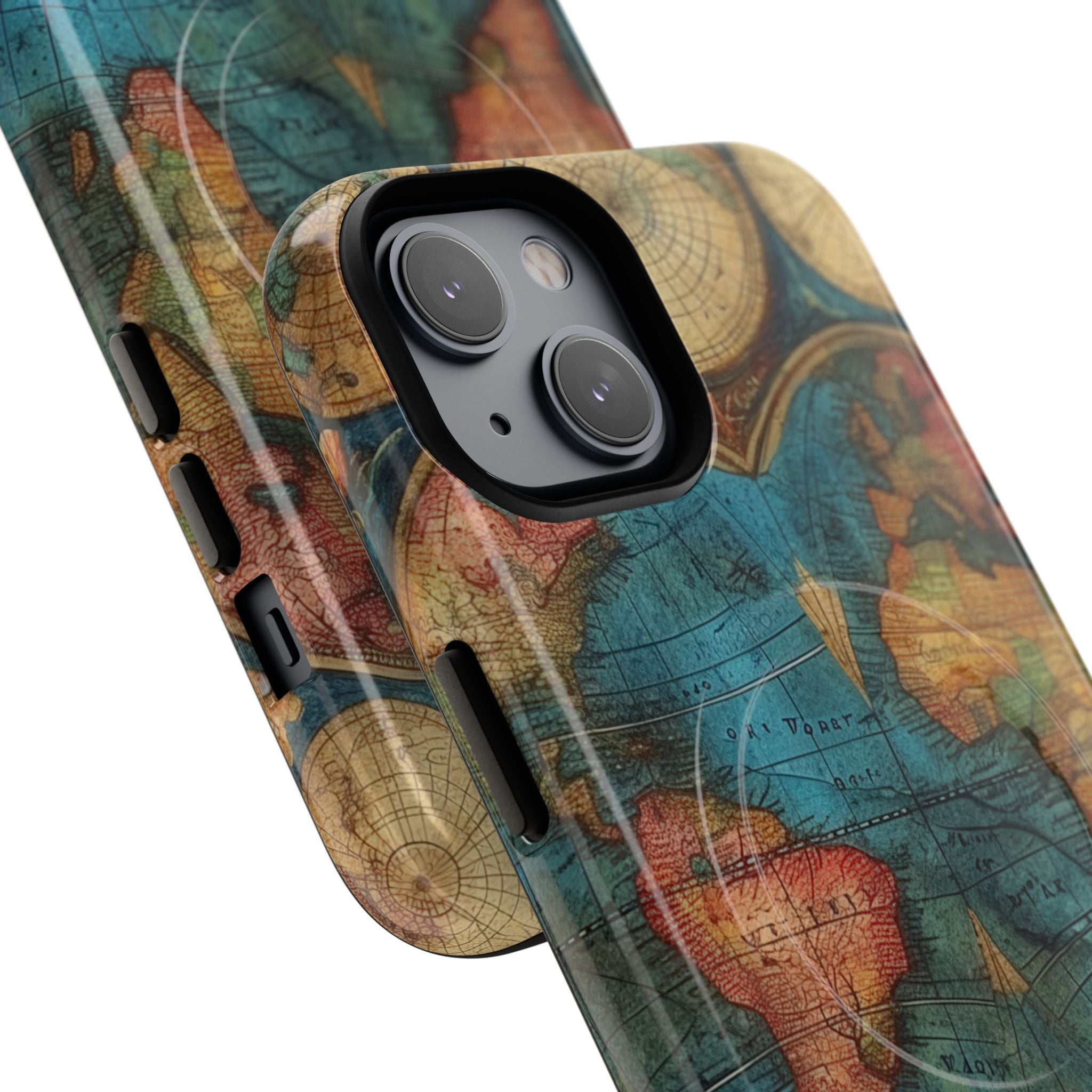 Vintage World Map iPhone 14 - Tough+