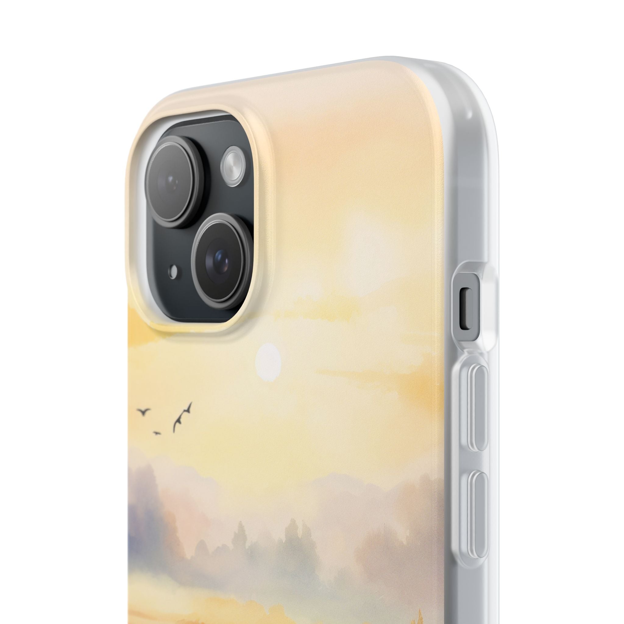 Glowing Sunrise iPhone 15 Case - Soft