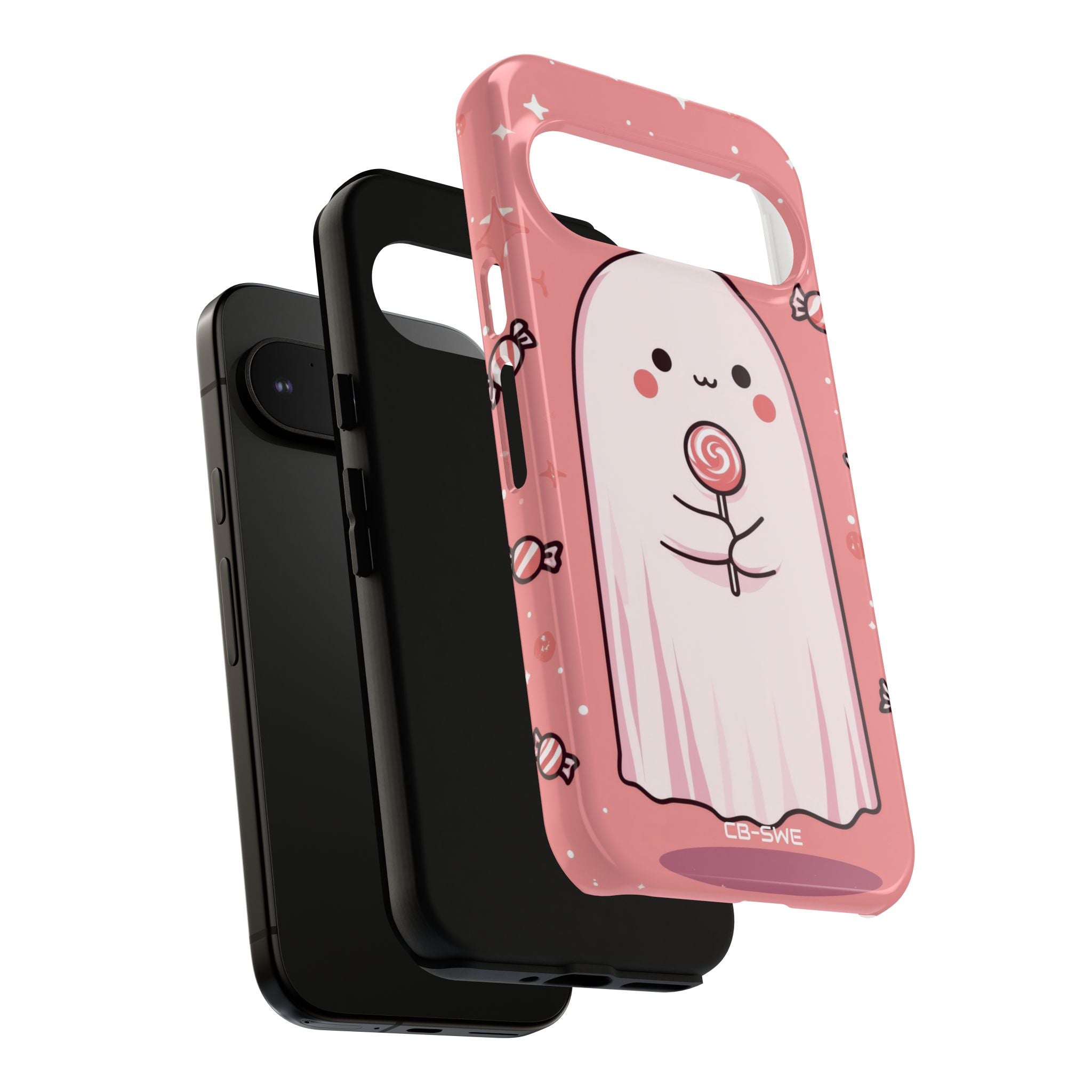 Cute Ghost Holds Candy - Google Pixel Case