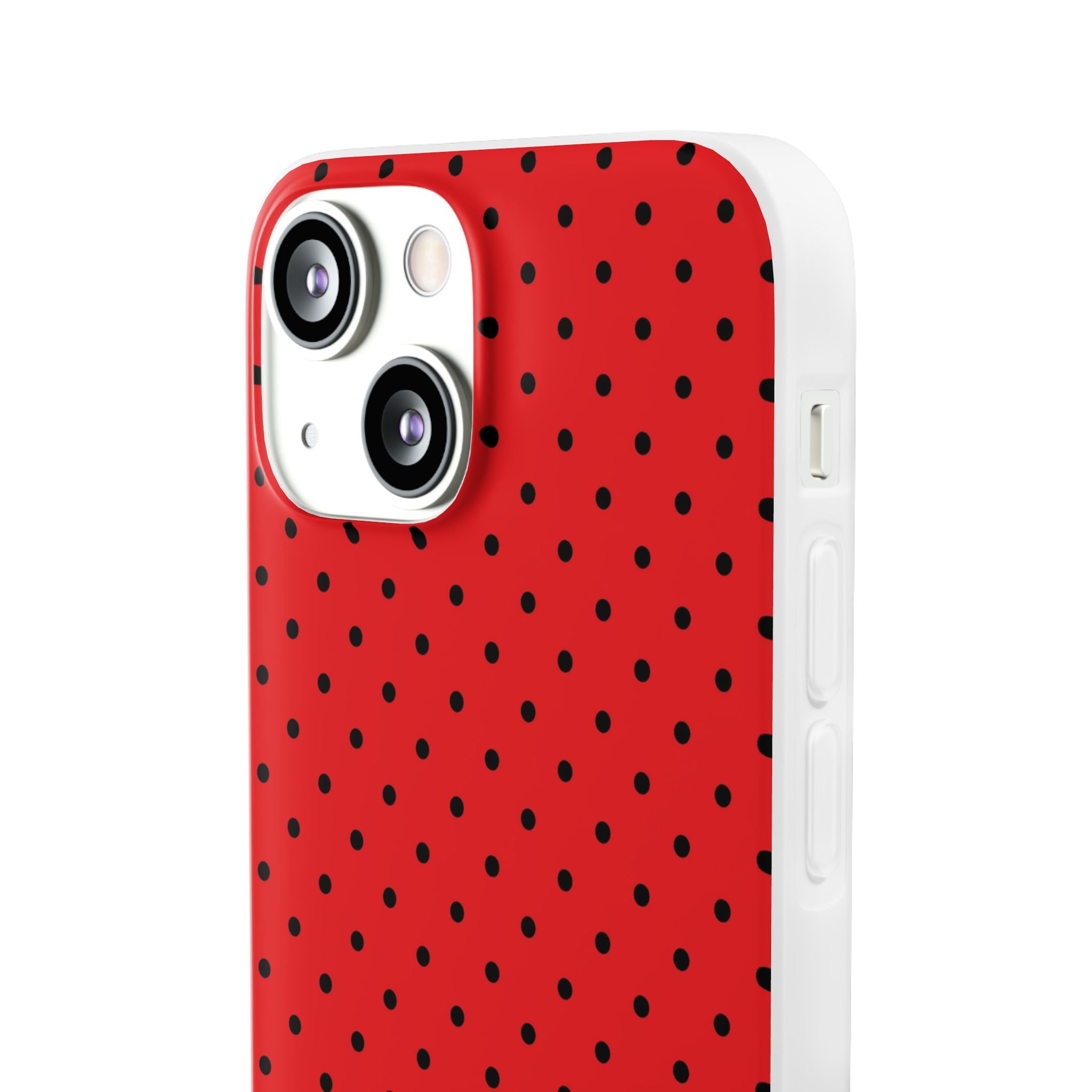 Crimson Dot Matrix iPhone 13 mini Case - Soft