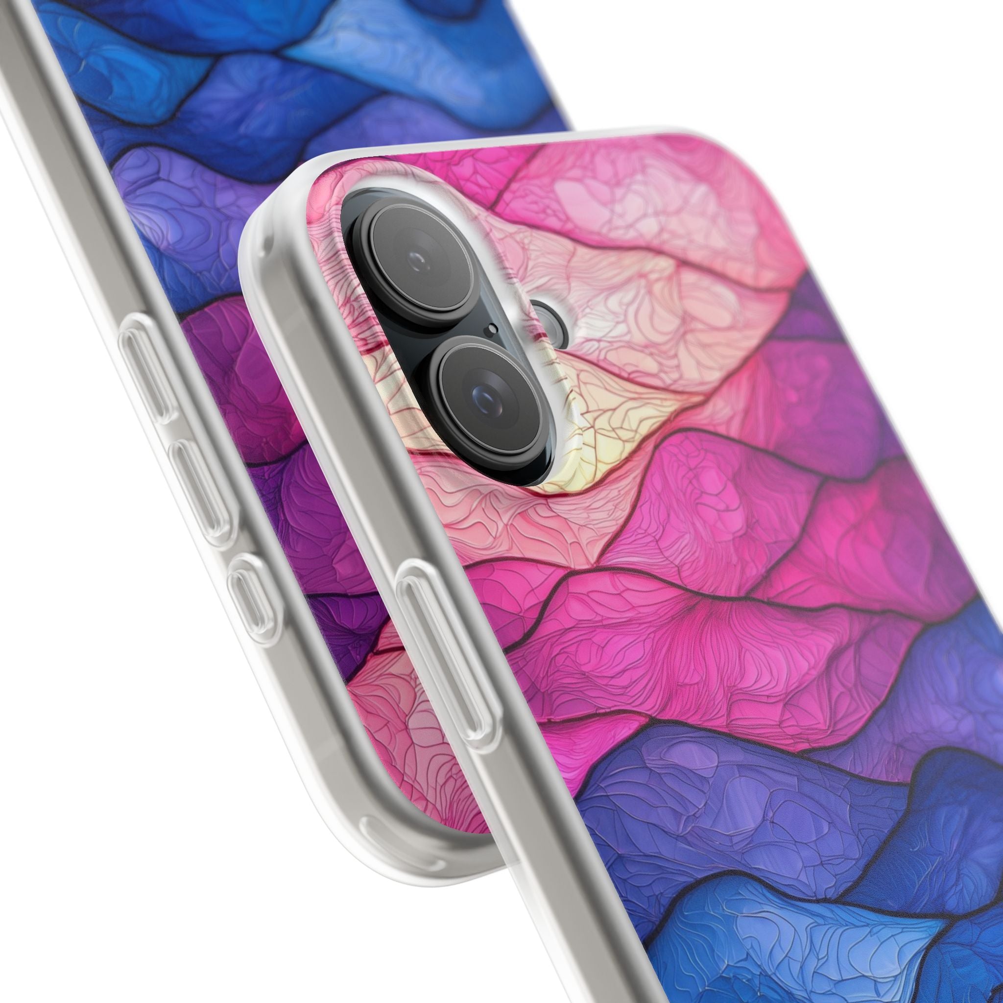 Wavy Vein Gradient iPhone 16 Plus Case - Soft