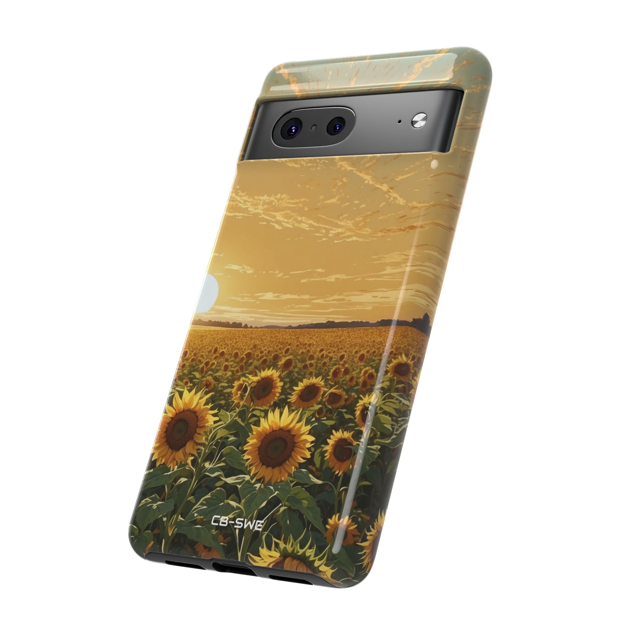 Sunflowers Embrace Sunset - Google Pixel Case