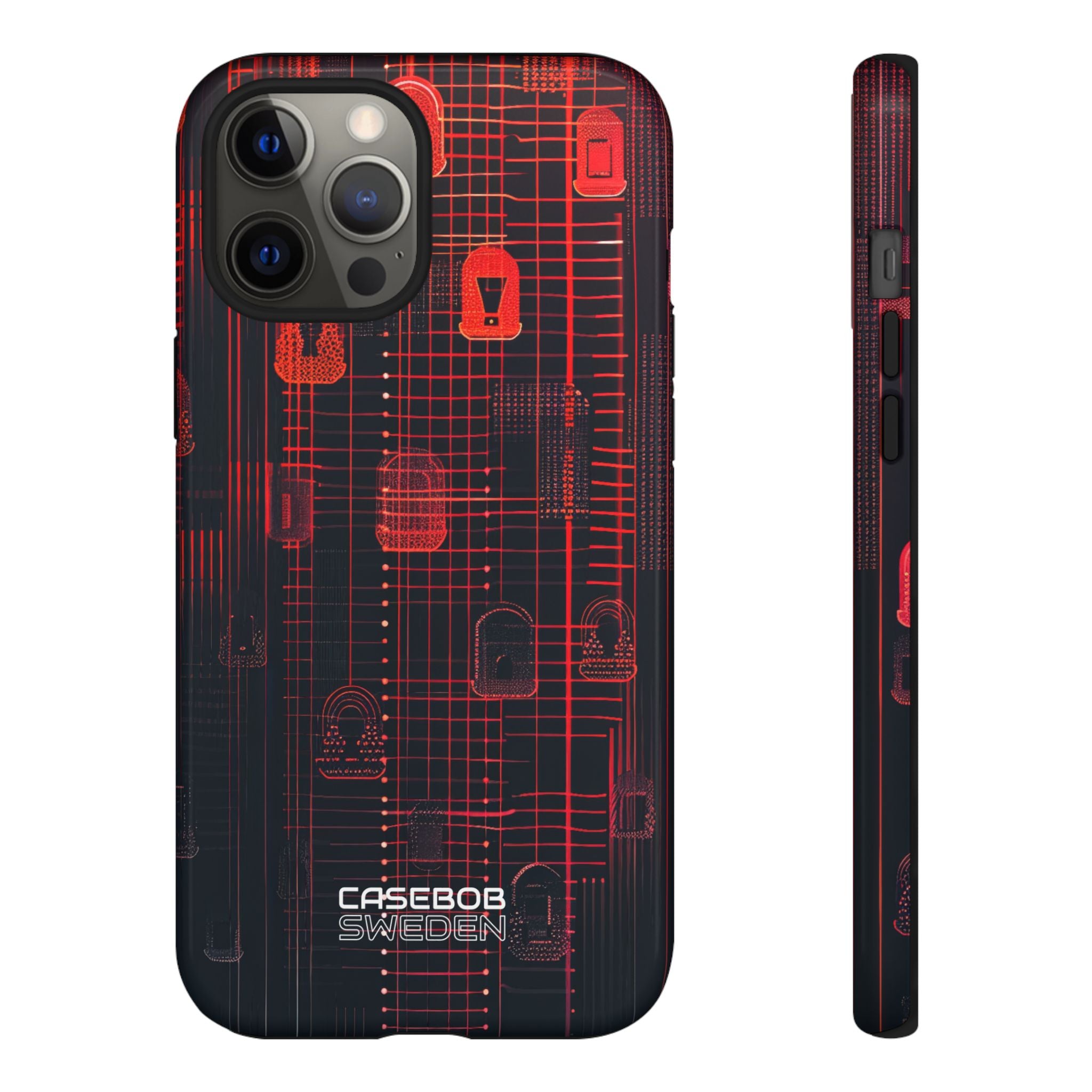 Cyber Locks Grid iPhone 12 - Tough