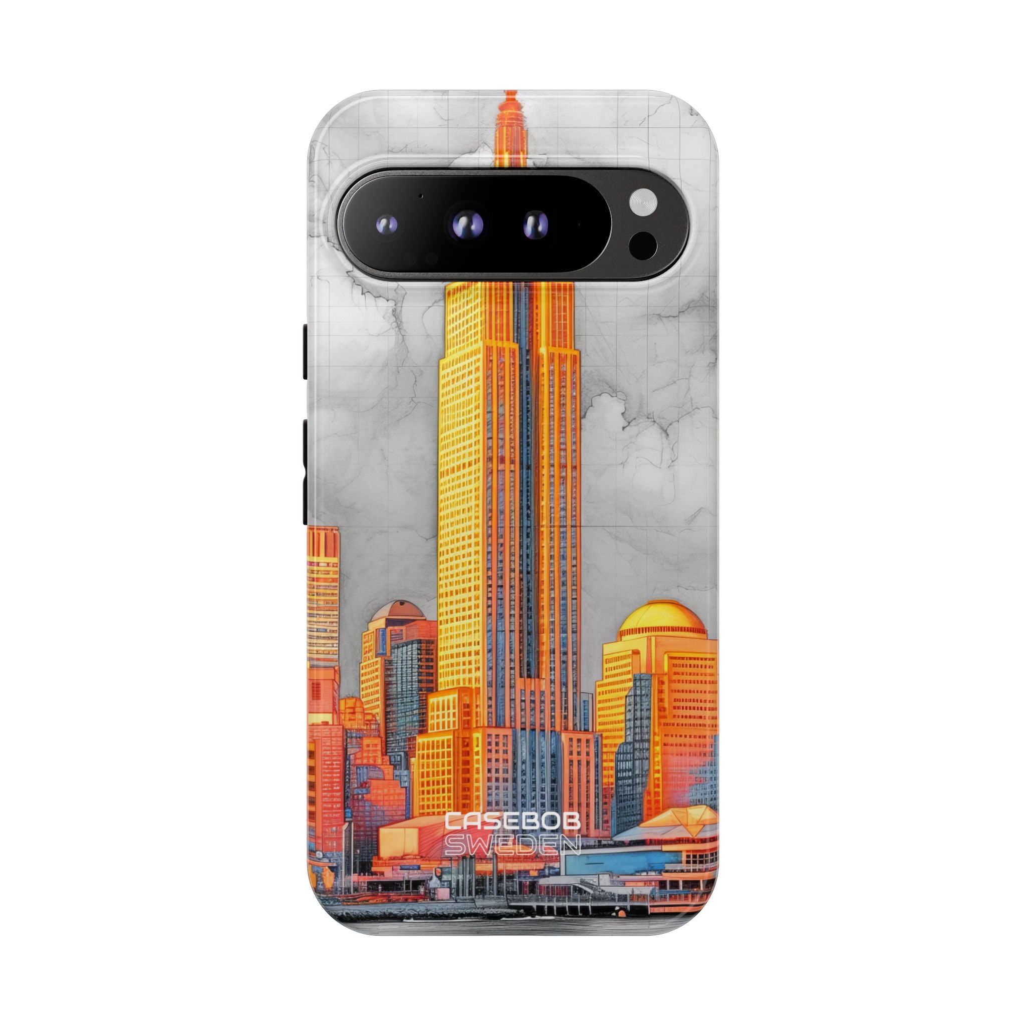 Vibrant City Skyline Google Pixel 9 - Tough