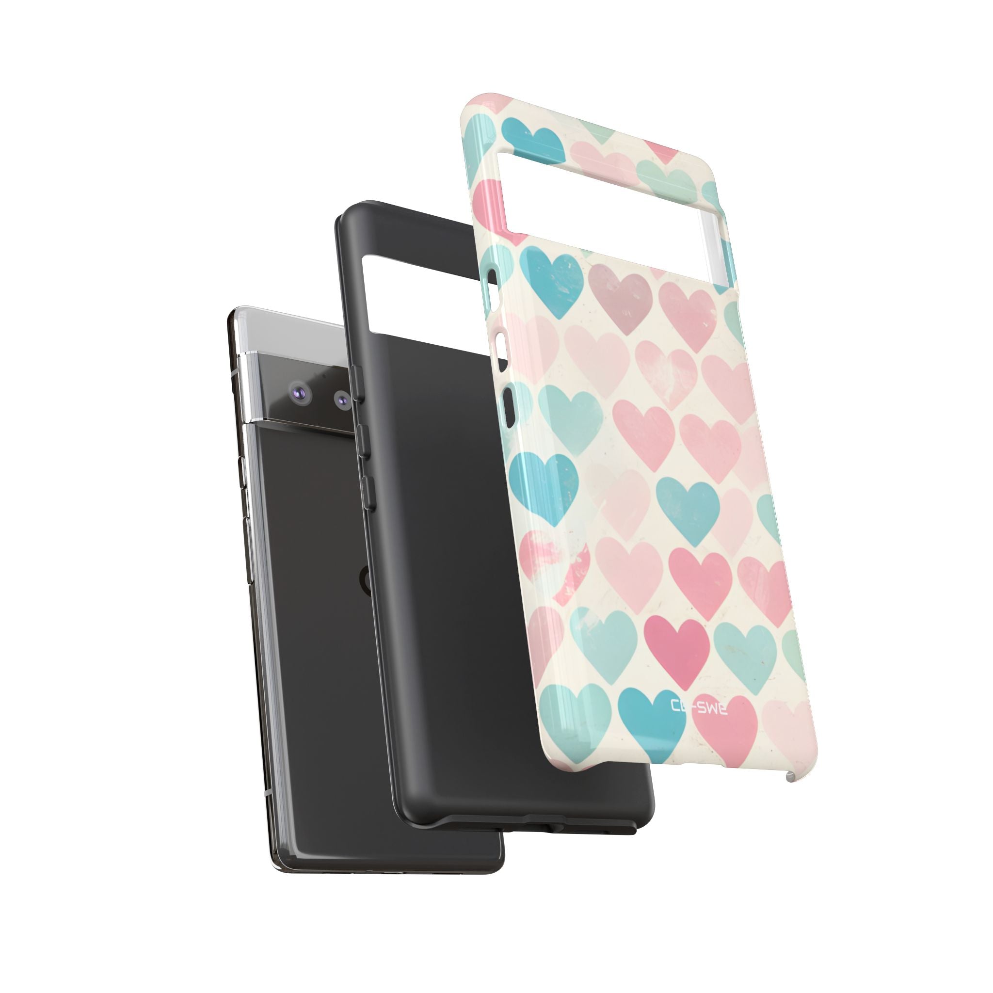 Retro Hearts Symmetry - Google Pixel Case