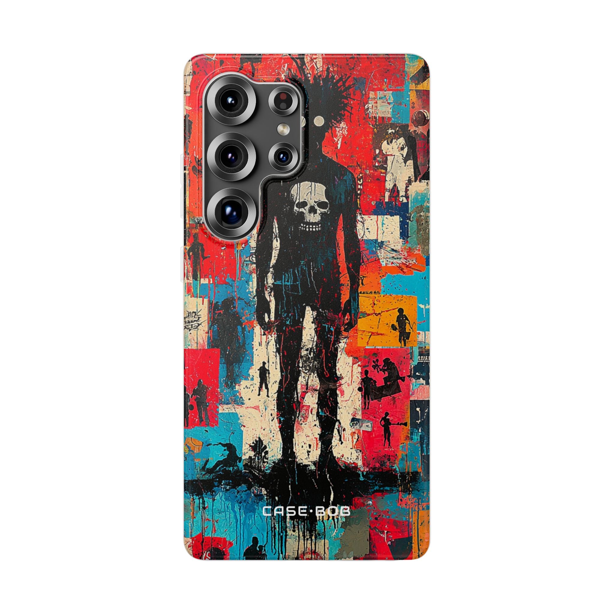 Spiky Skull Silhouette Samsung S25 Ultra Case - Soft