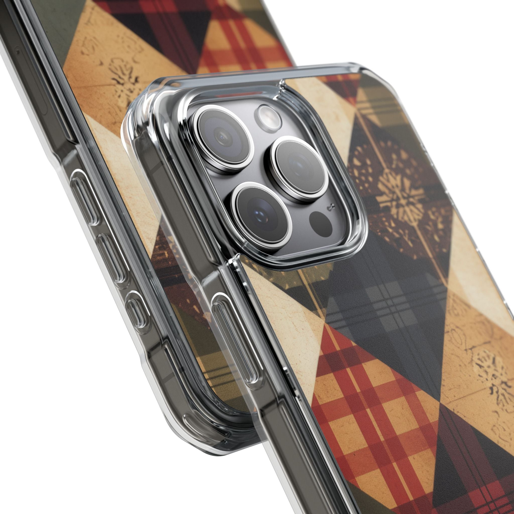 Rustic Quilt Charm iPhone 15 - Impact Clear+