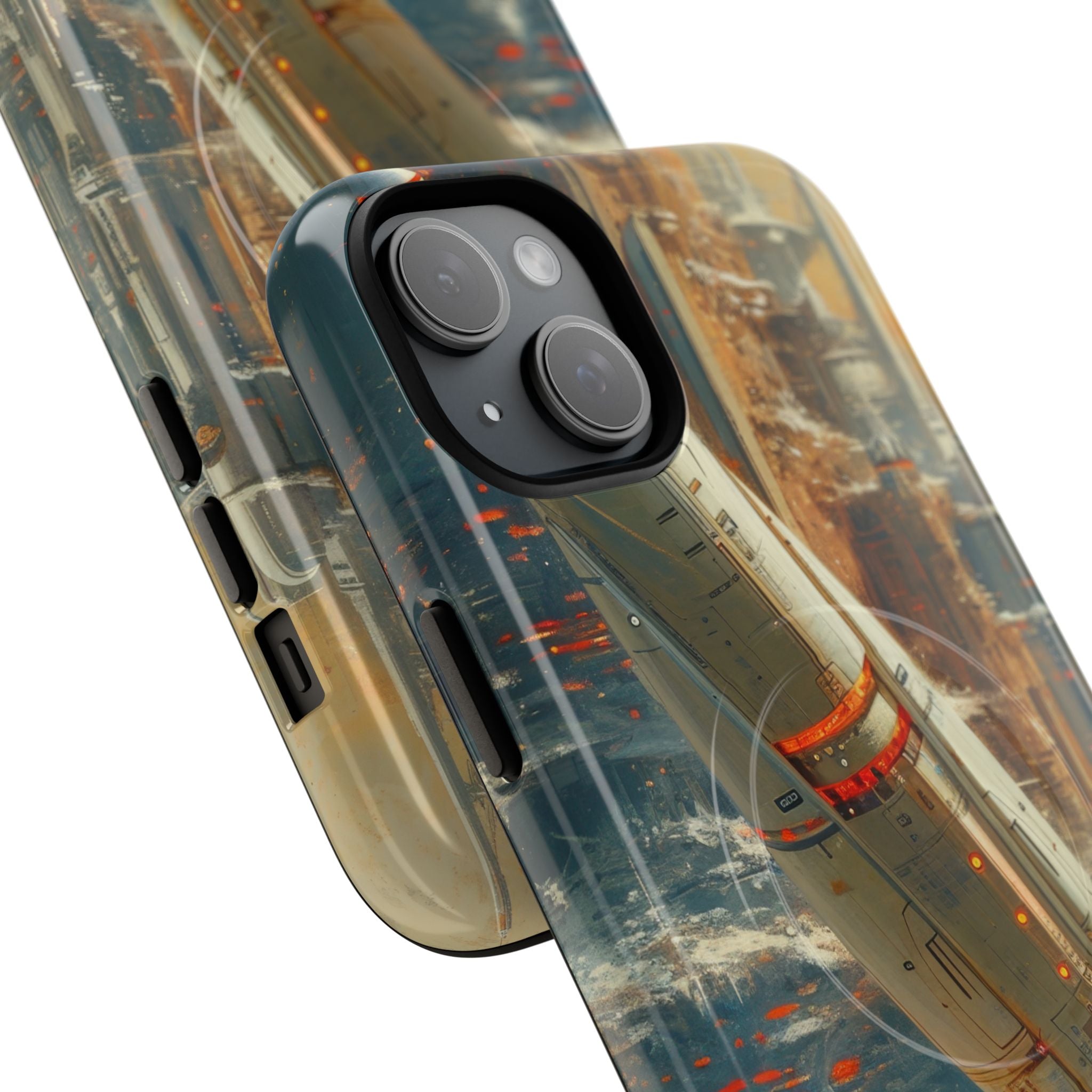 Futuristic Forest Voyage iPhone 15 - Tough+