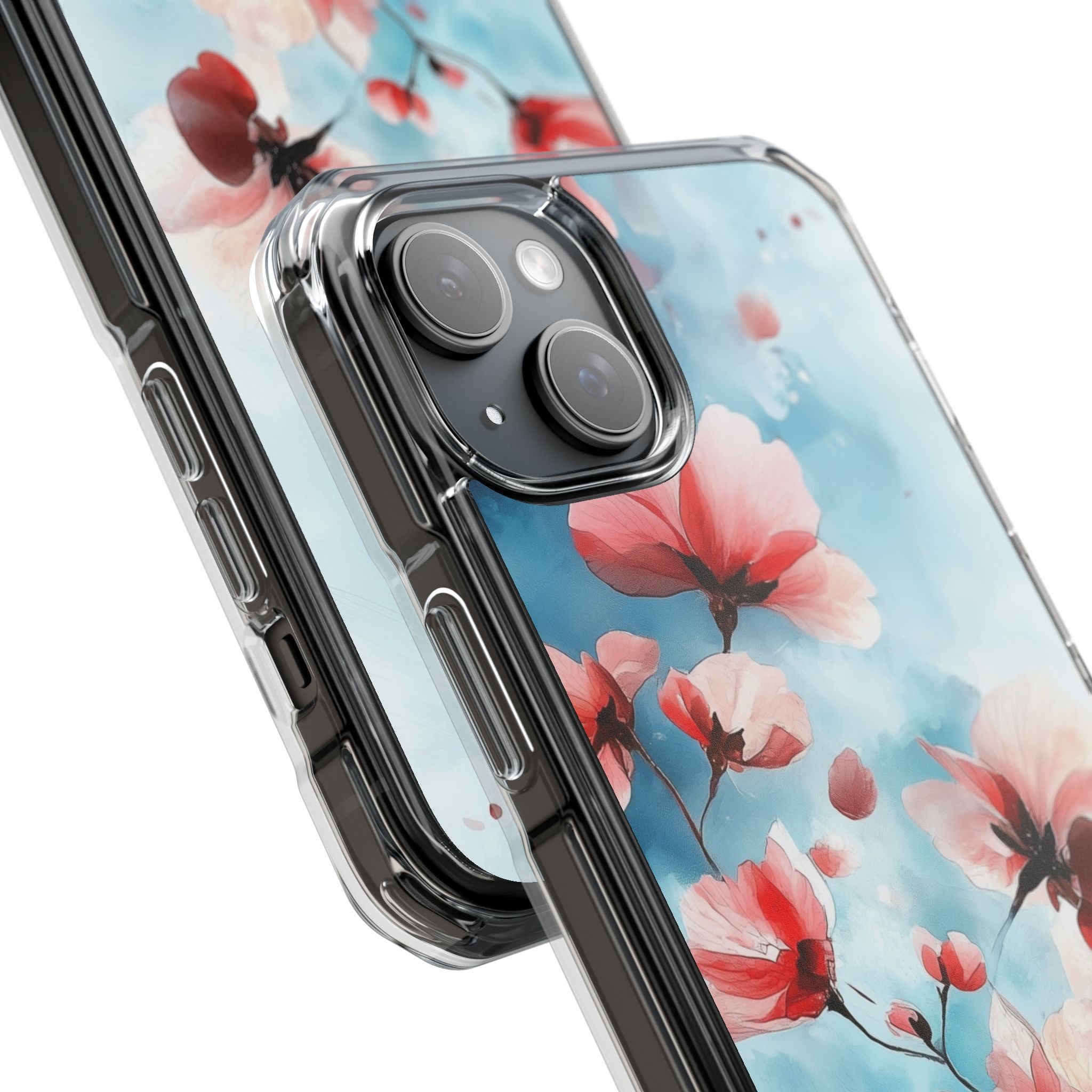 Pink Blossom Drift iPhone 15 Plus Case - Impact