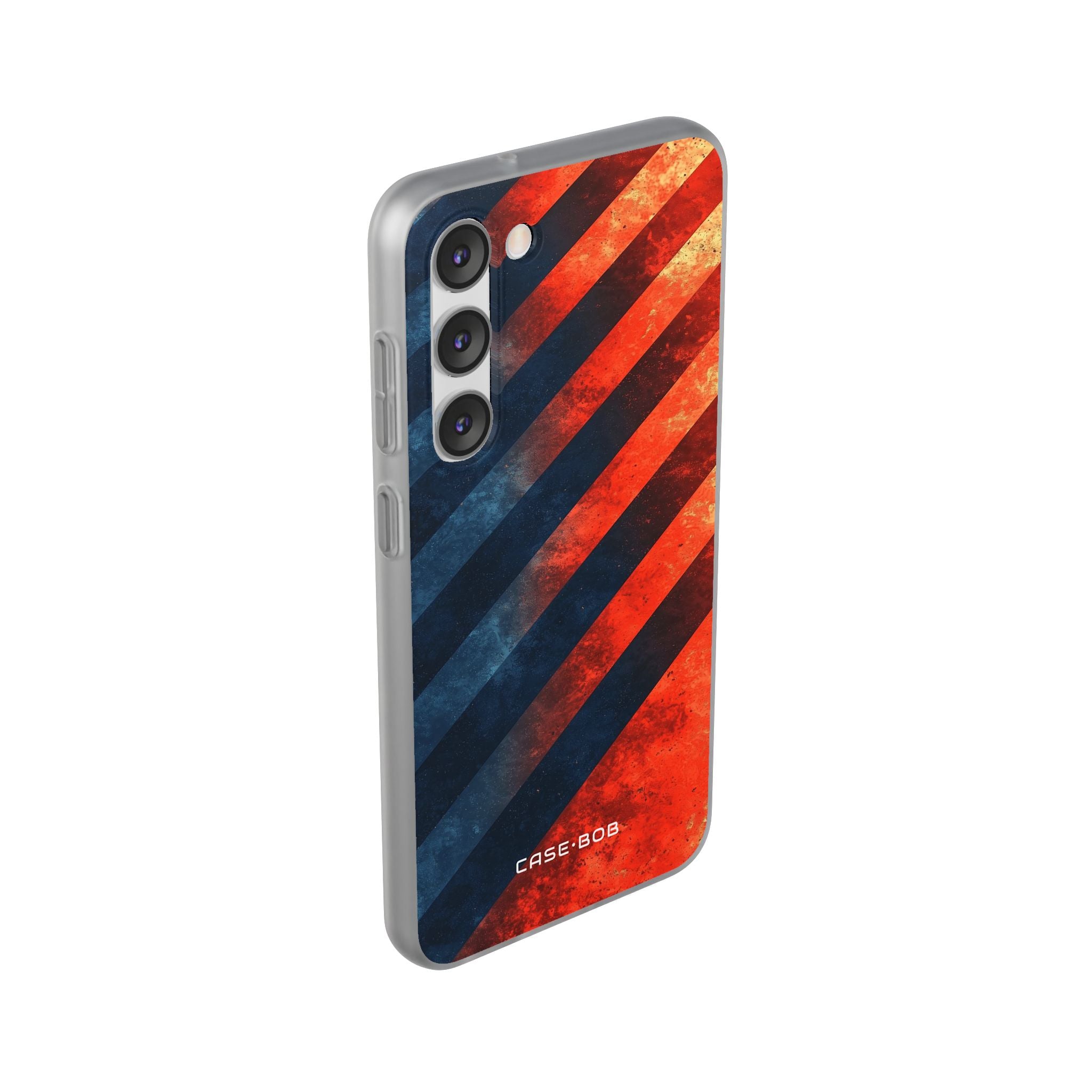 Diagonal Stripes Blaze Samsung S23 Plus Case - Soft
