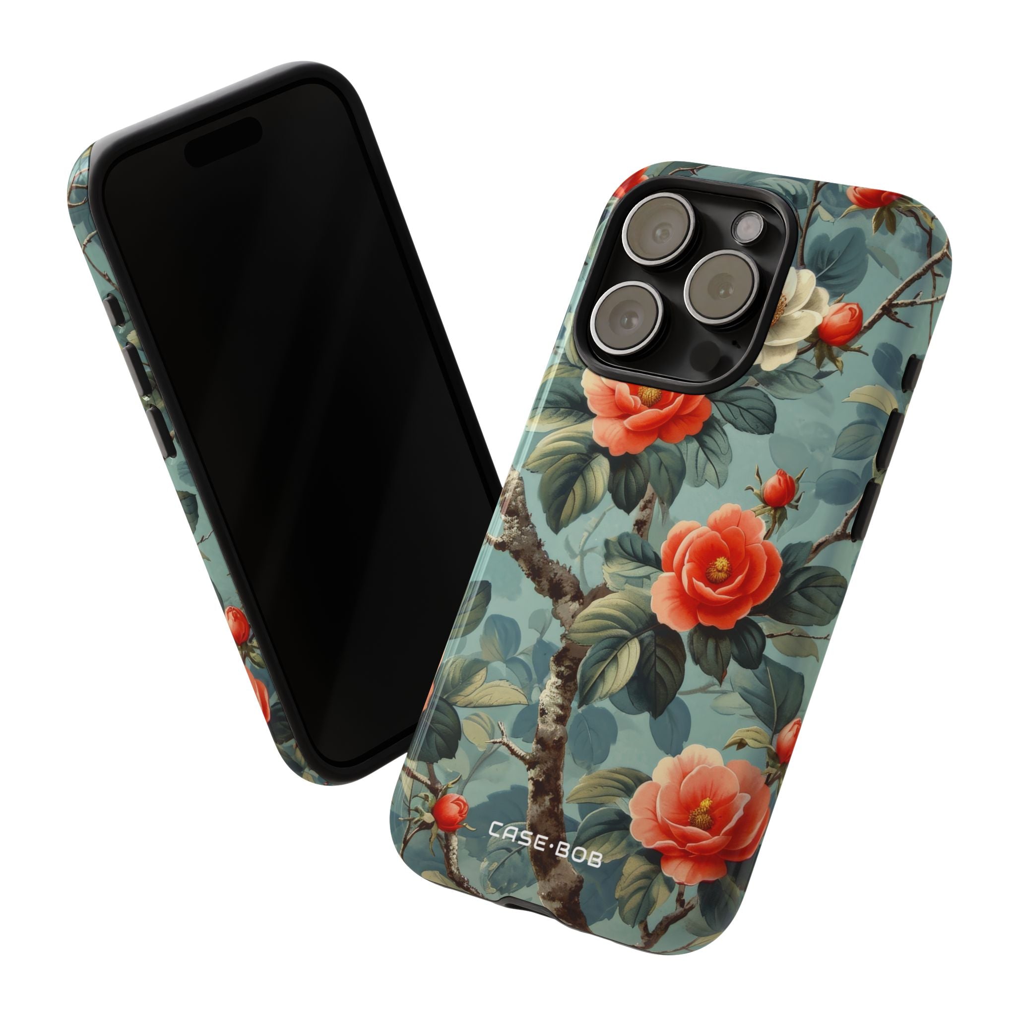 Coral Bloom iPhone 15 Pro Case - Tough