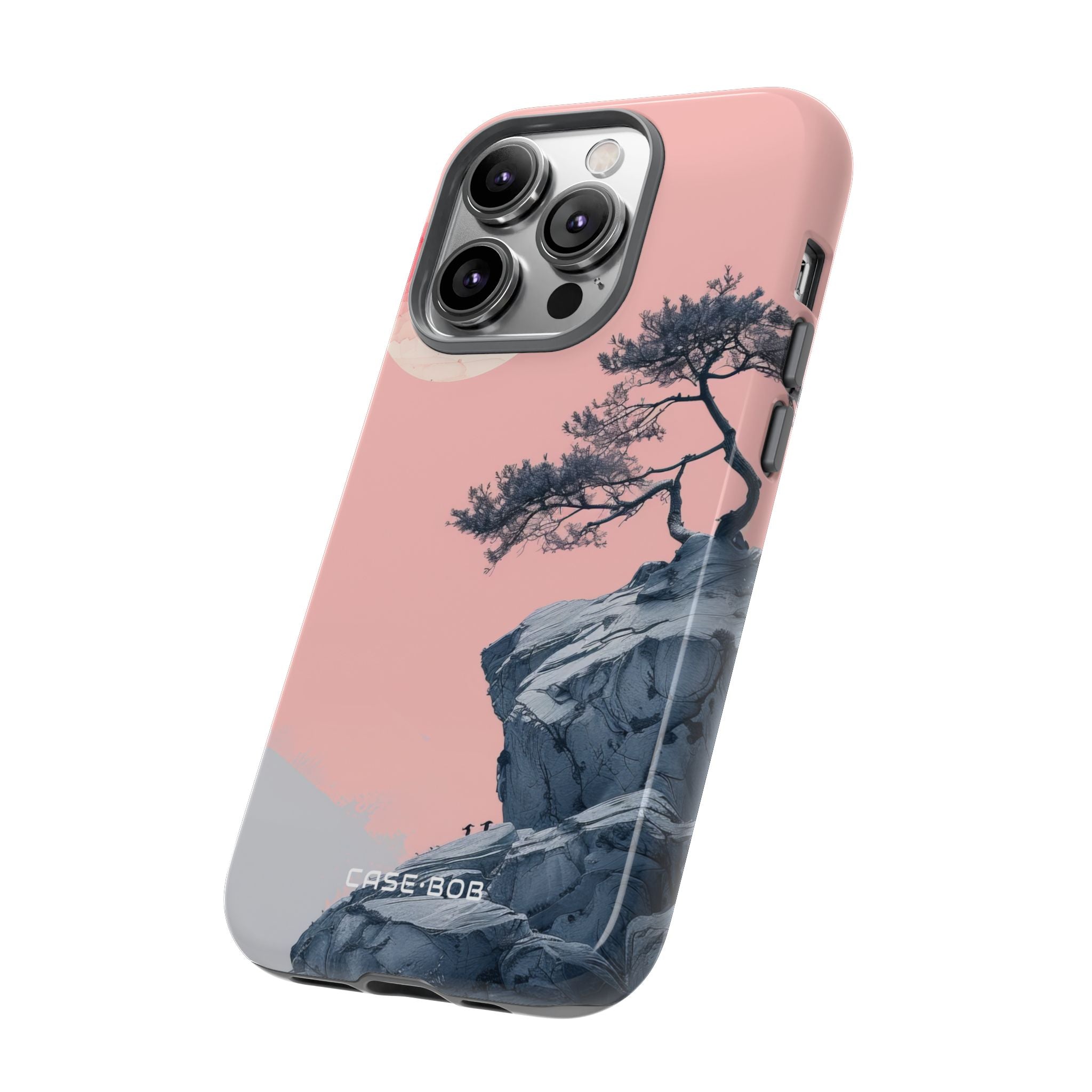 Crimson Moon Tree iPhone 14 Pro Case - Tough