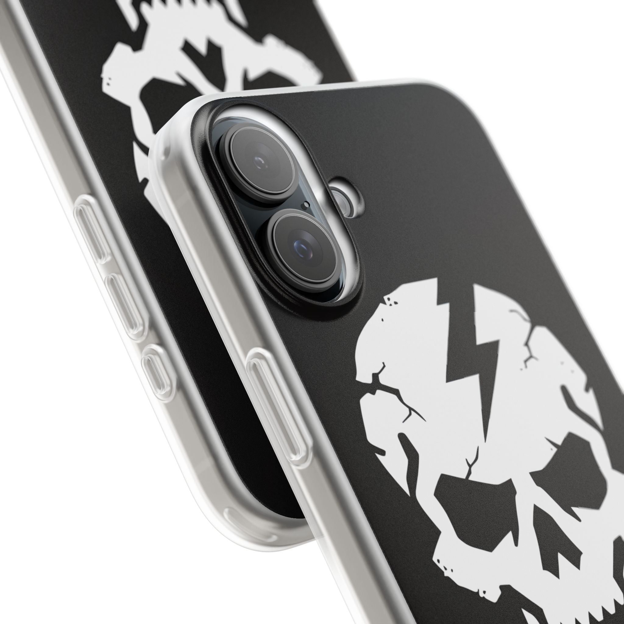 Lightning Skull iPhone 16 Plus Case - Soft