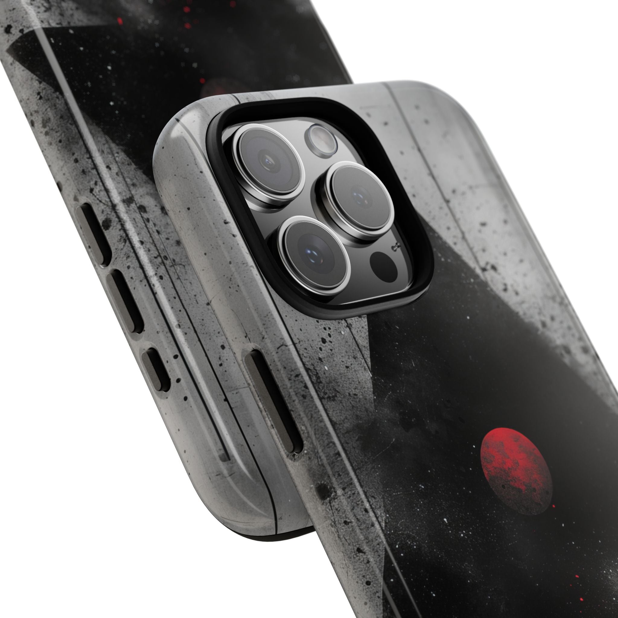 Crimson Core Geometry iPhone 16 - Tough