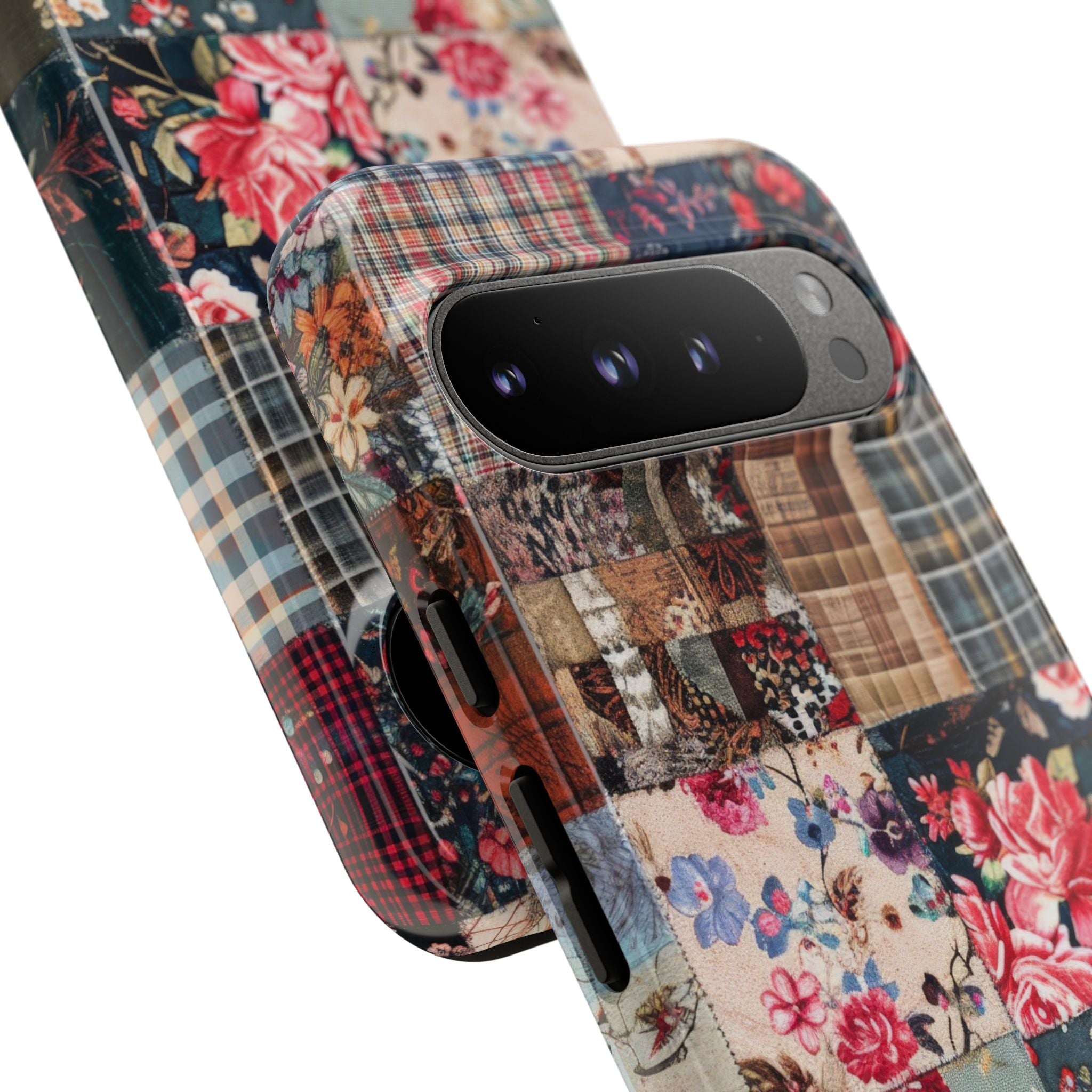 Patchwork Floral Quilt Google Pixel 9 - Tough