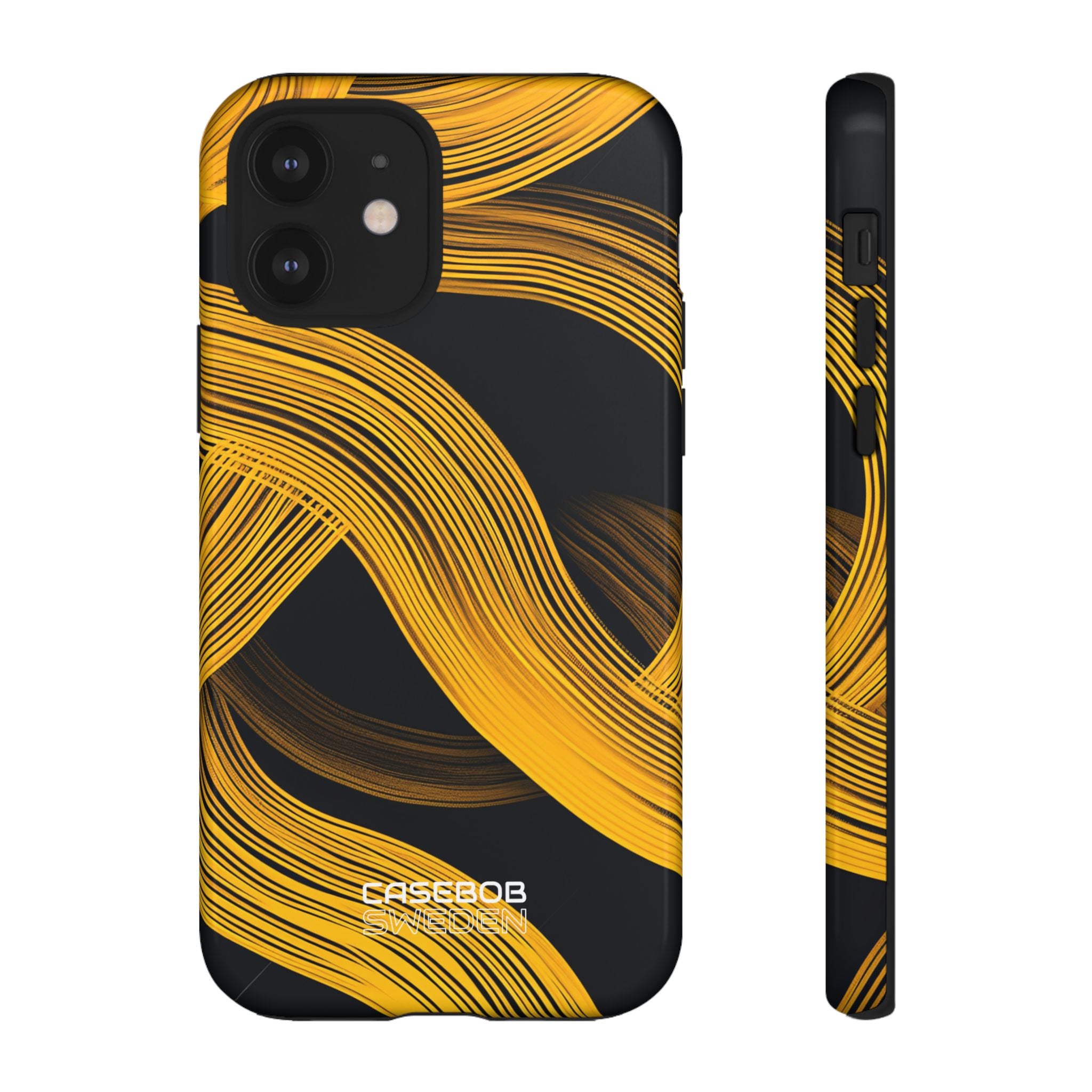 Yellow Flow Lines iPhone 12 - Tough