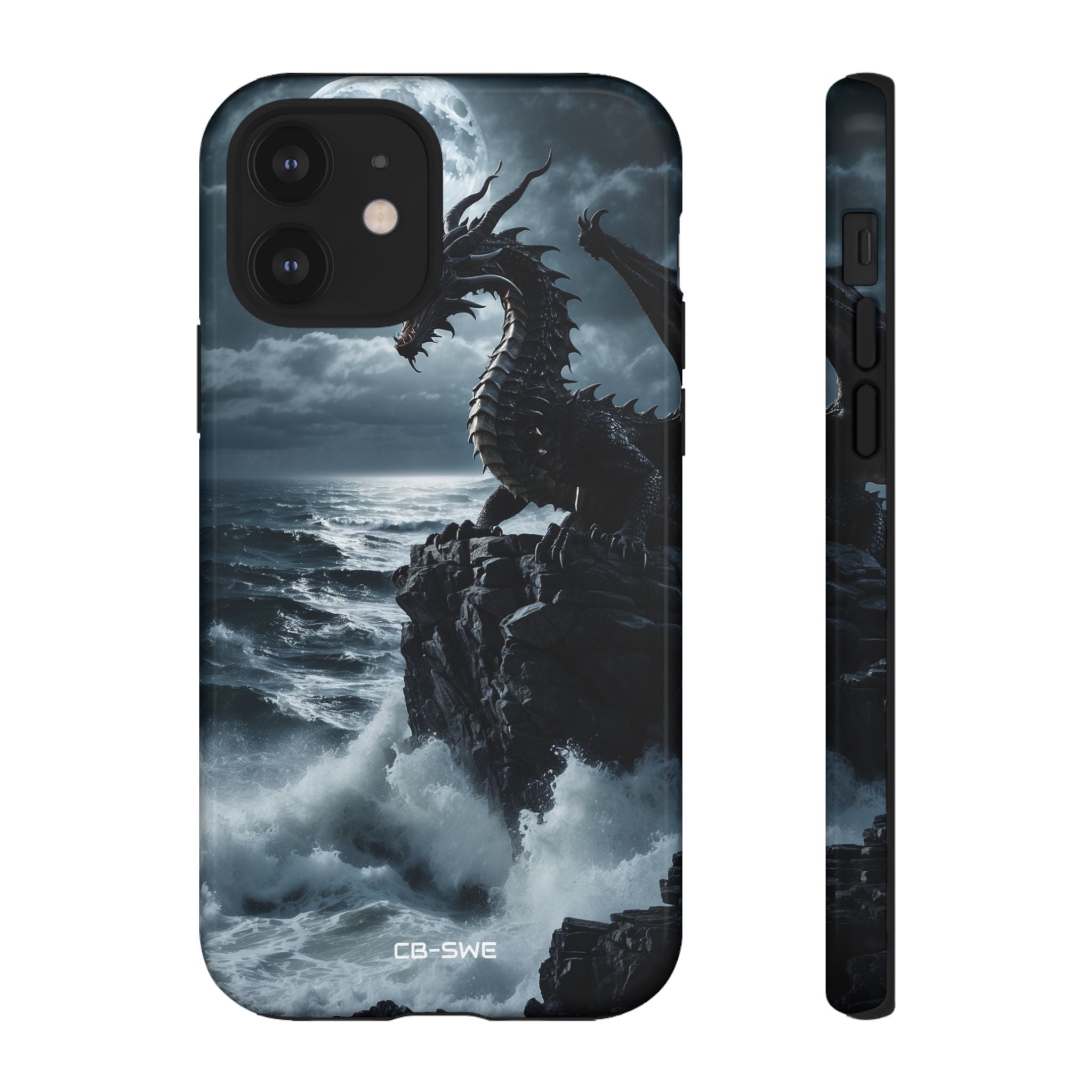 Dragon Roars Against Sea - iPhone Case