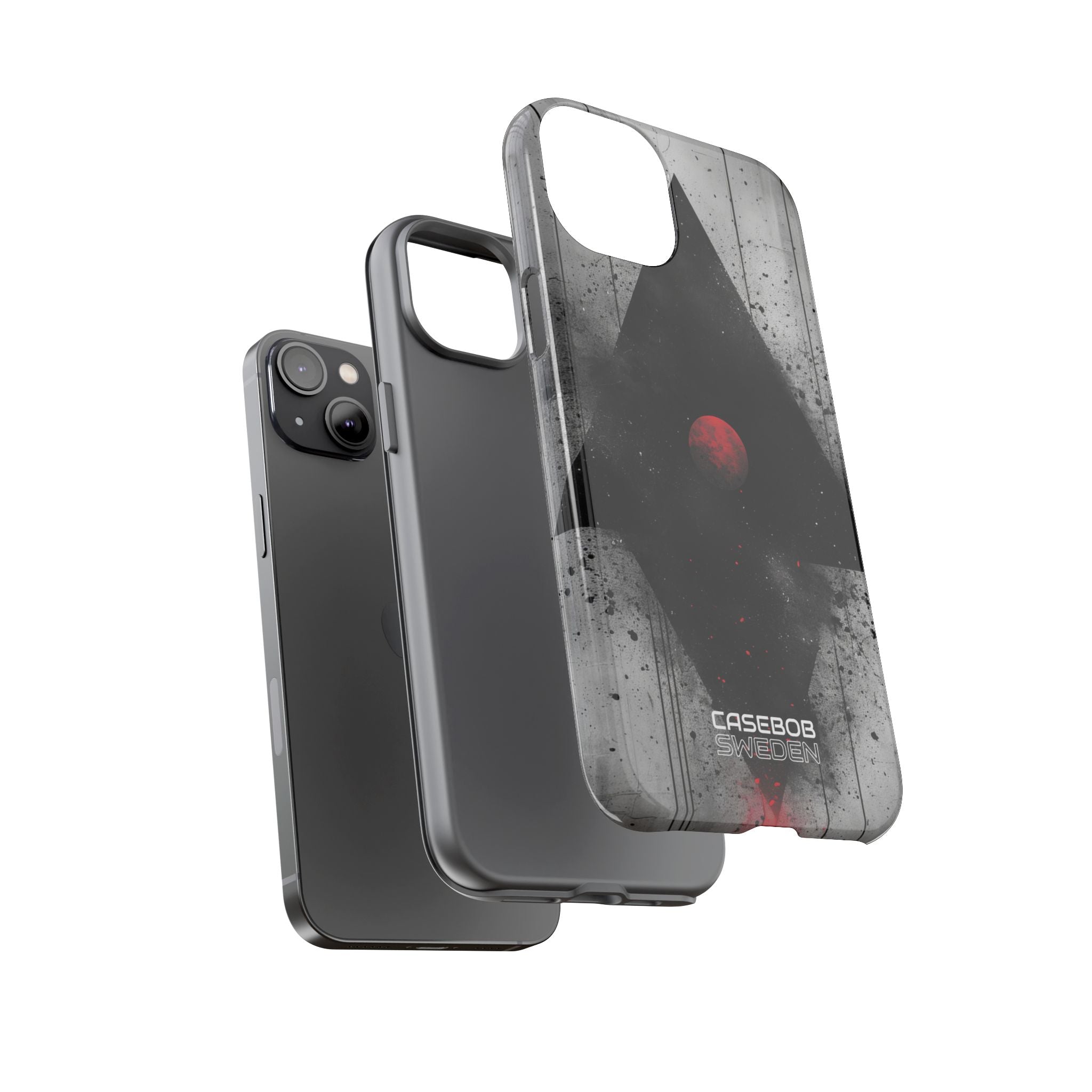 Crimson Core Geometry iPhone 14 - Tough