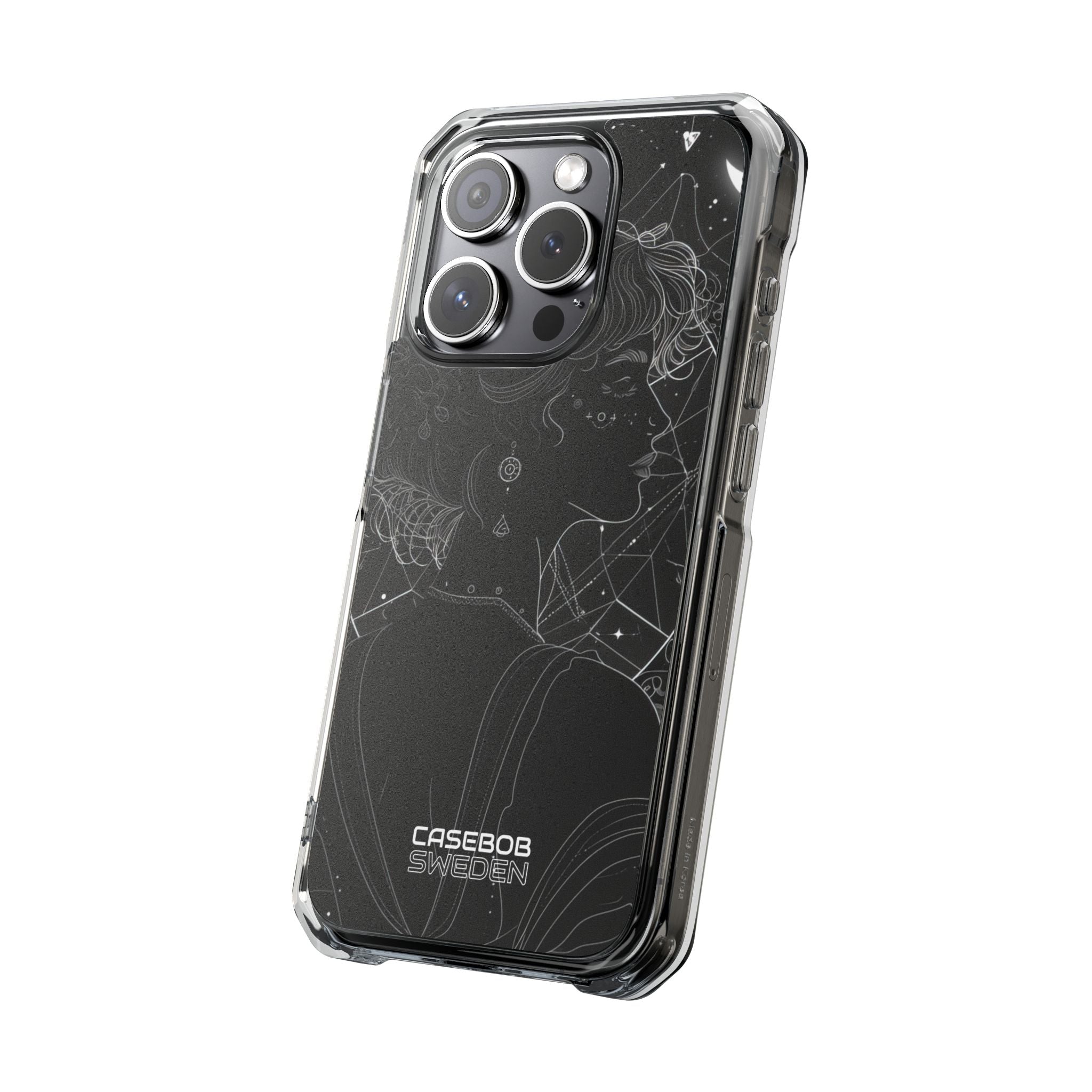 Celestial Bloom Silhouette iPhone 15 - Impact Clear+