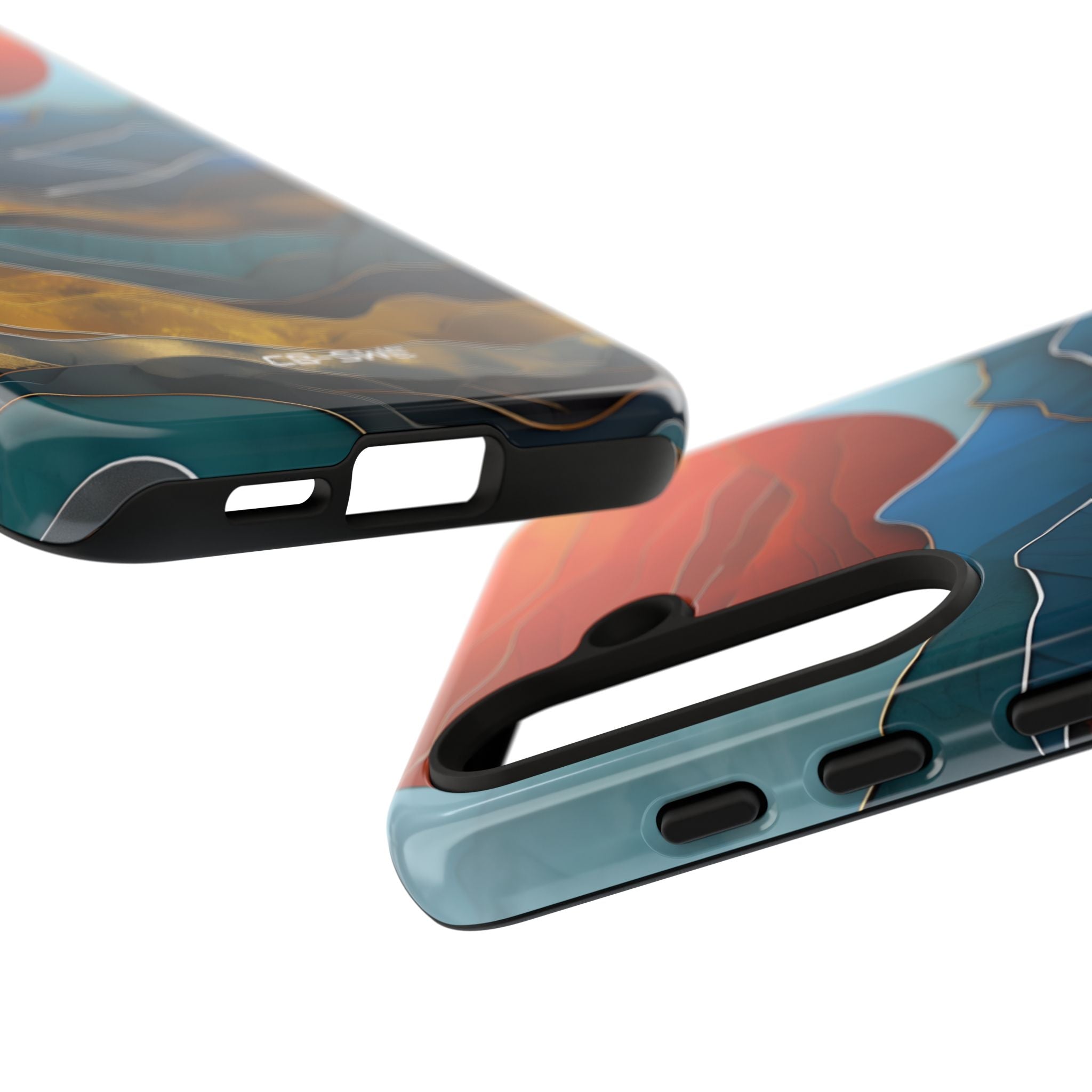 Sunset Geometry Waves - Samsung Case