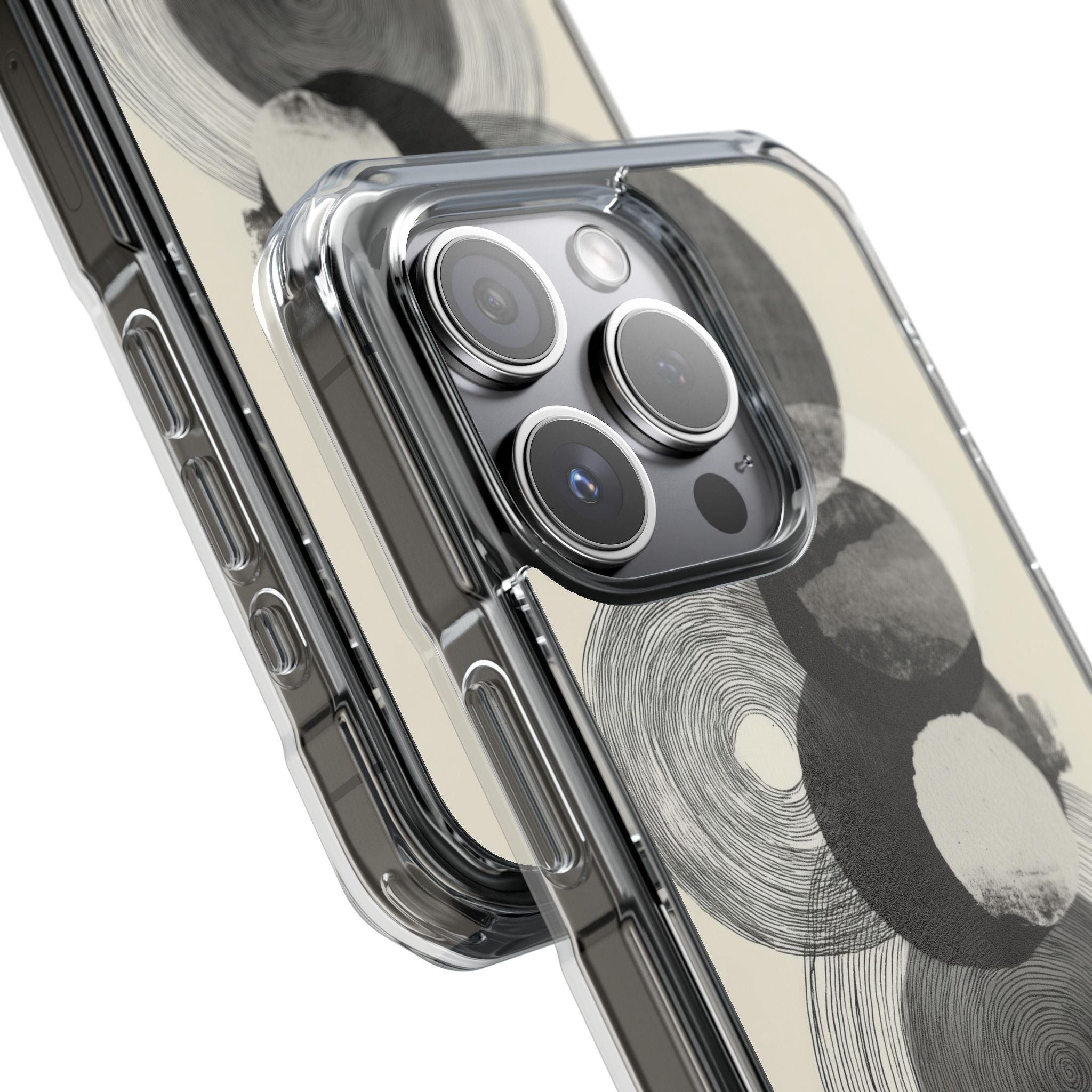 Circles Embrace Lines iPhone Case - Impact