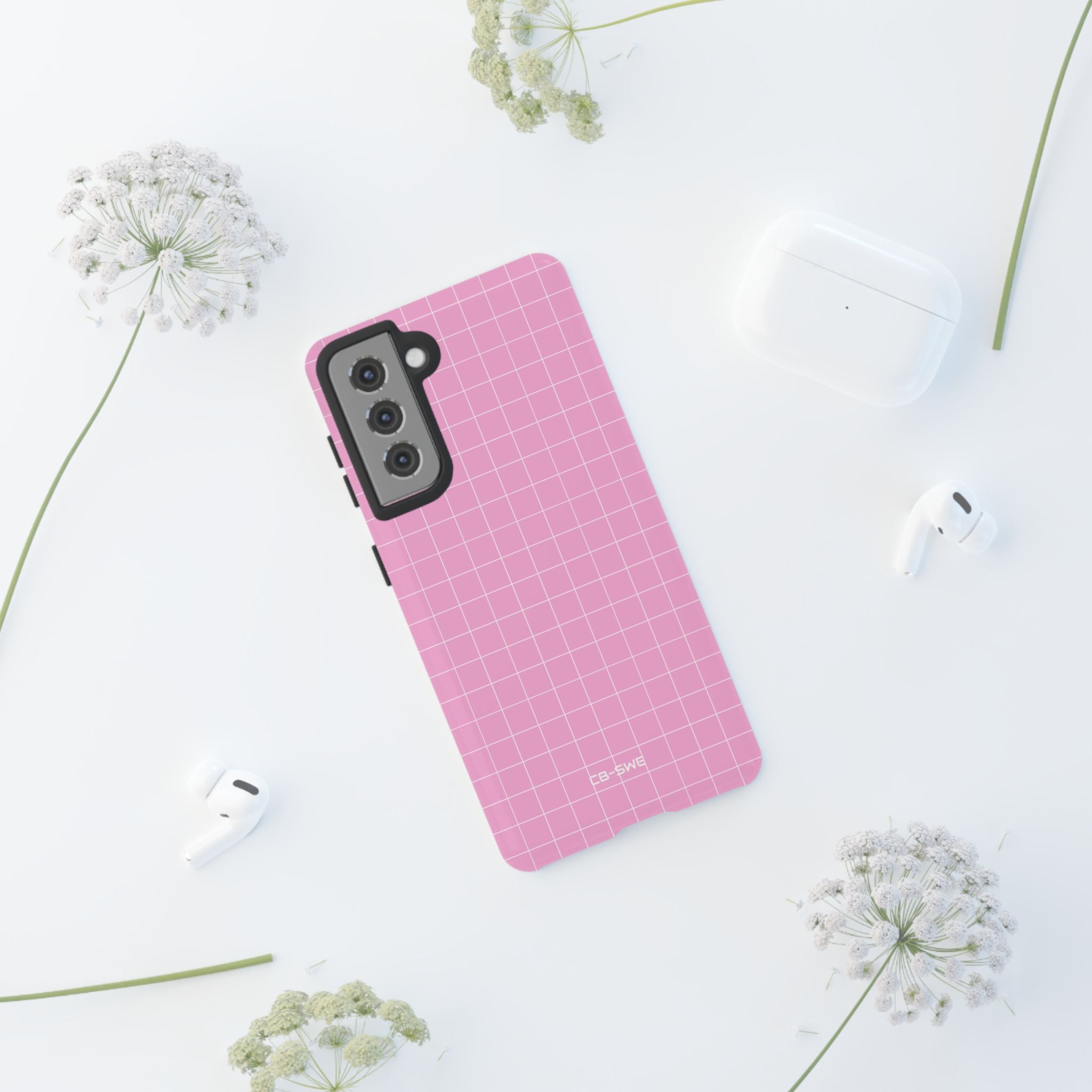 Pink Squares Align - Samsung Case