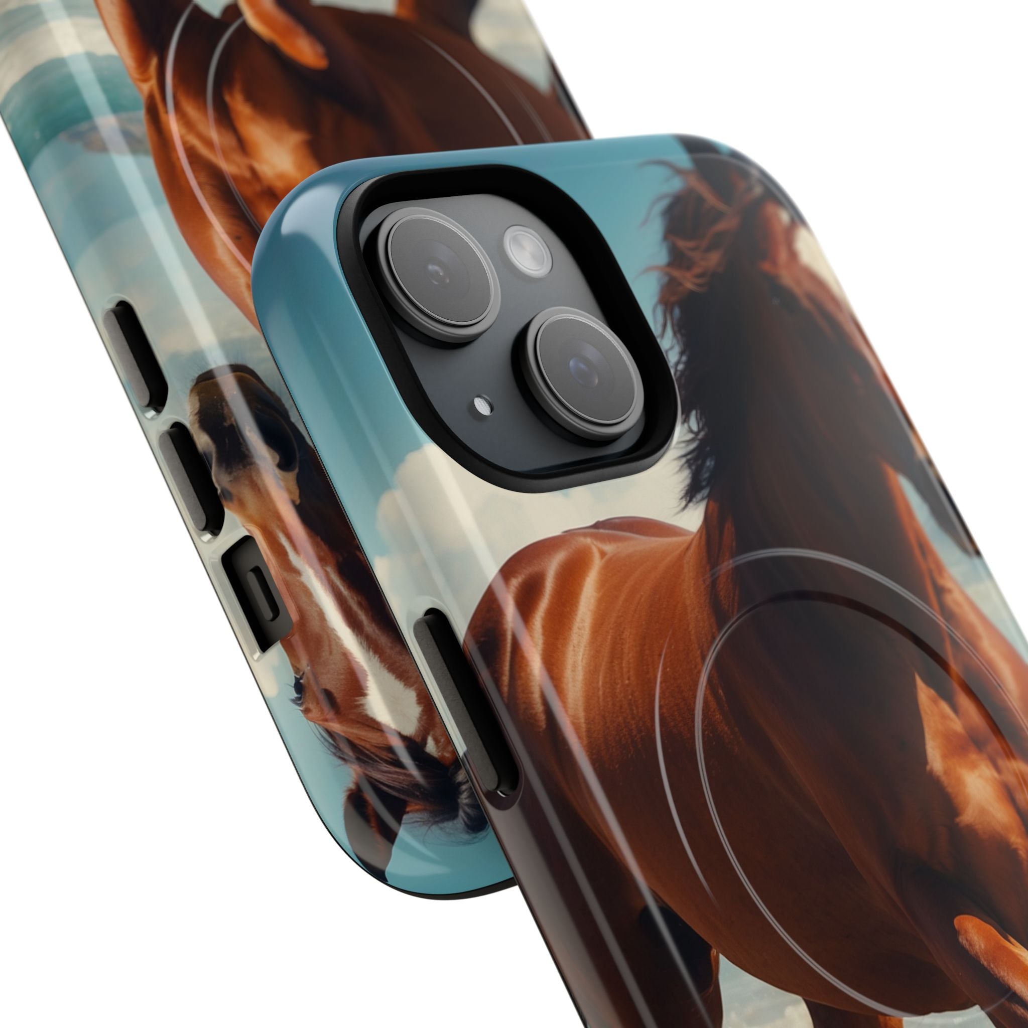 Blazing Horse iPhone 15 Case - Tough+