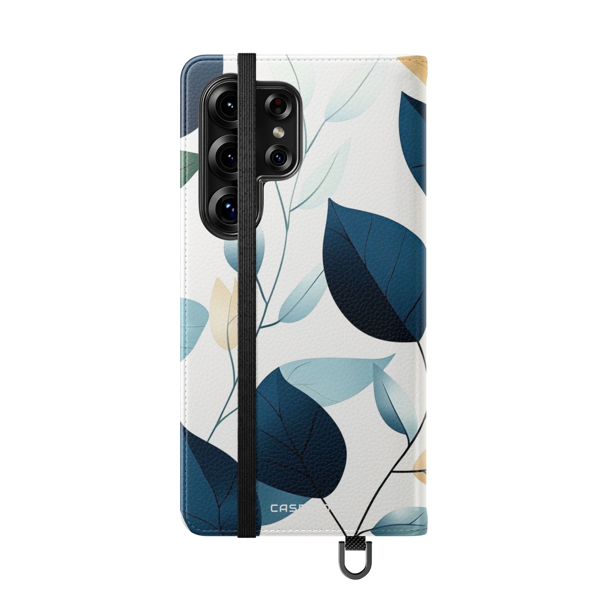 Navy Leaf Veins - Samsung S25 Ultra Case - Lompakko