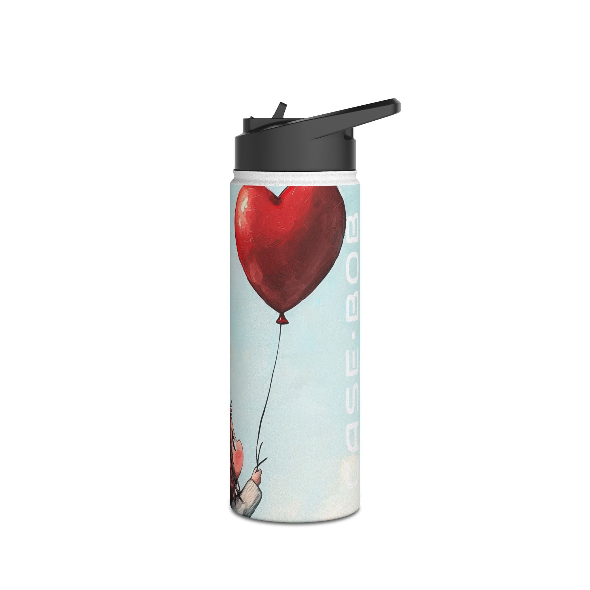 Hart Ballon Whimsy - RVS Waterfles