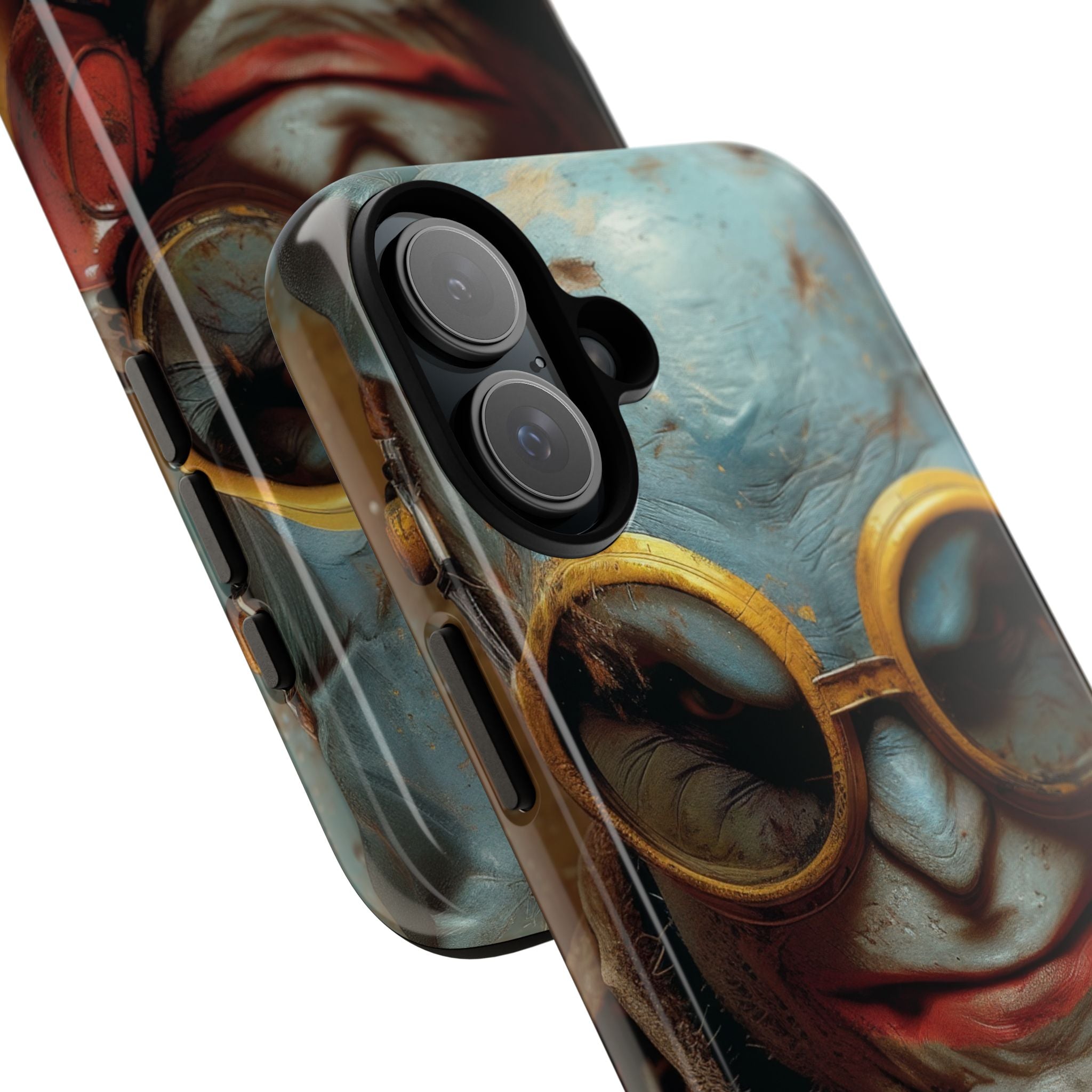 Steampunk Masked Adventurer iPhone 16 - Tough