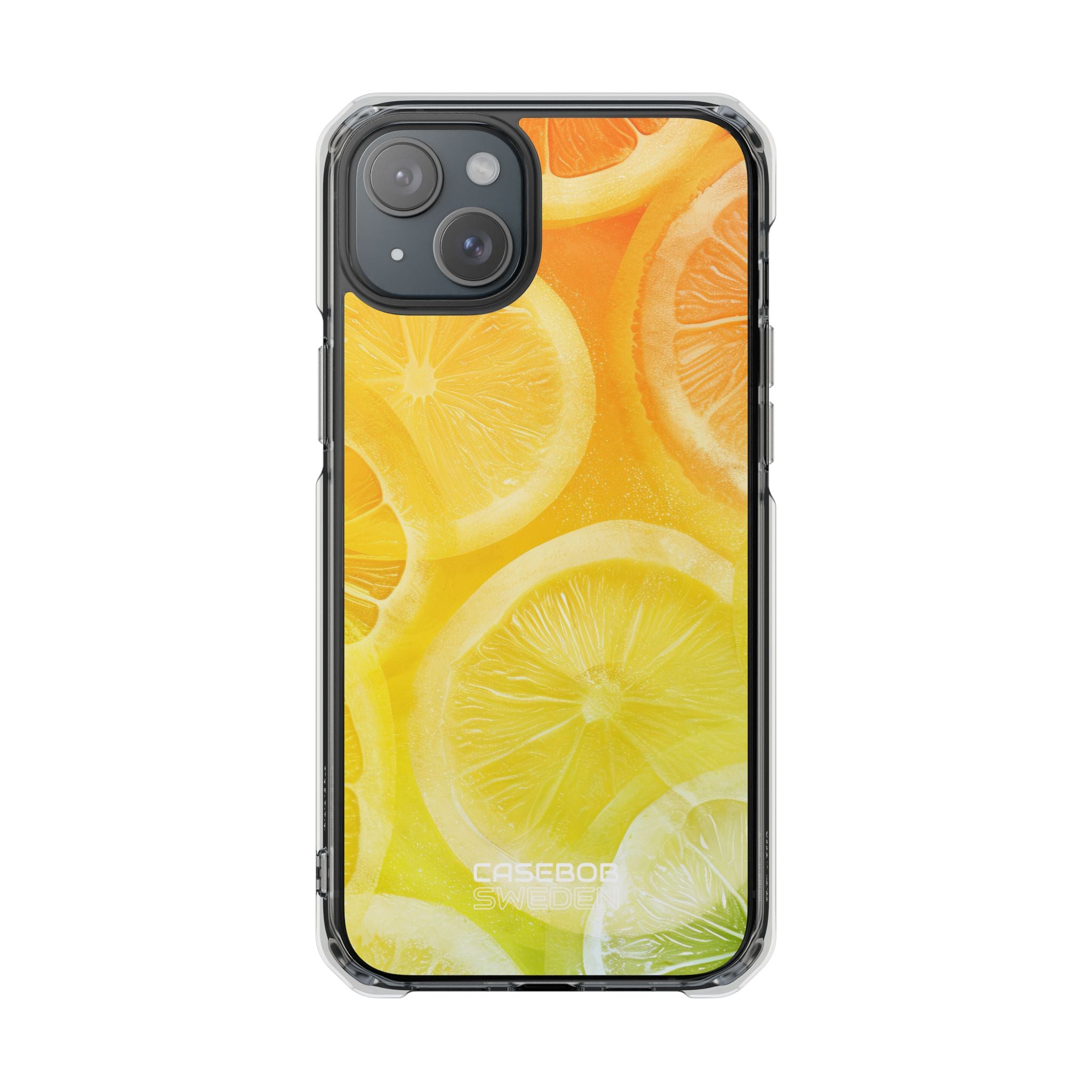 Citrus Splash Burst iPhone 15 - Impact Clear+