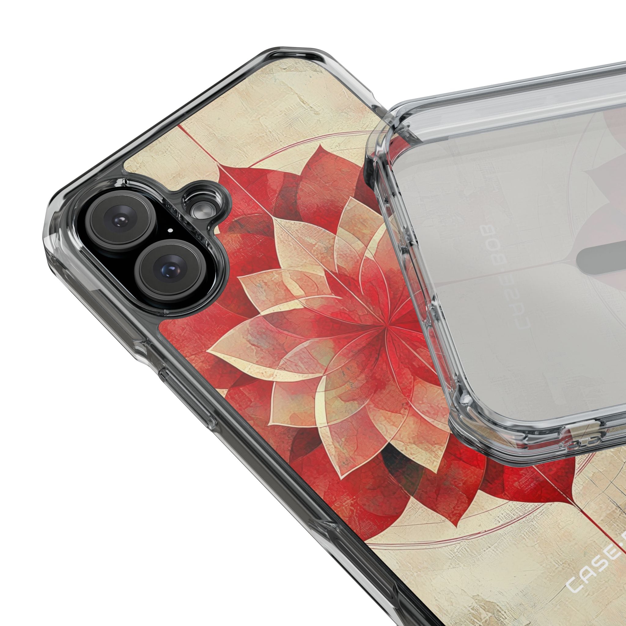 Crimson Bloom iPhone 16 Plus Case - Impact