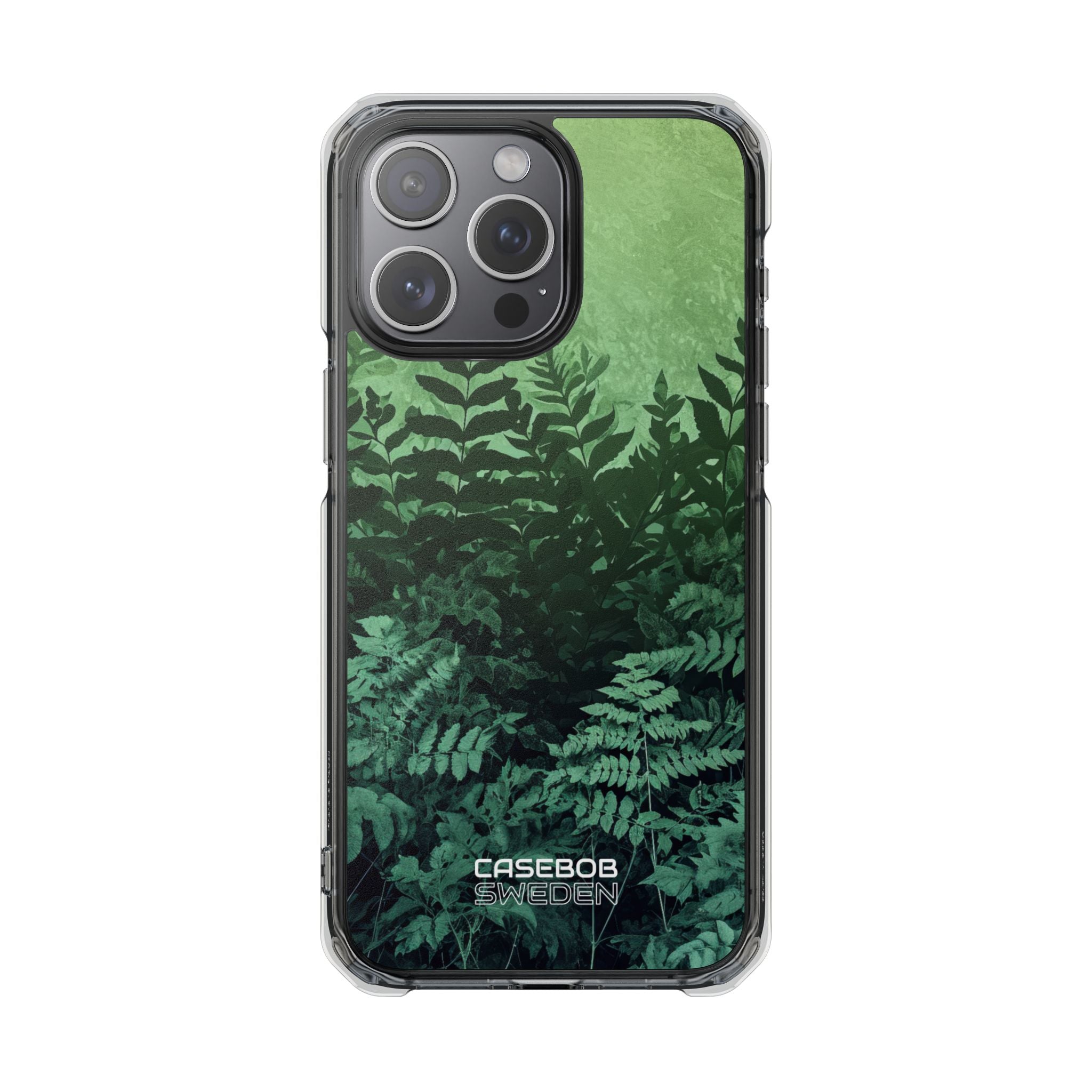 Verdant Fern Silhouettes iPhone 15 - Impact Clear+