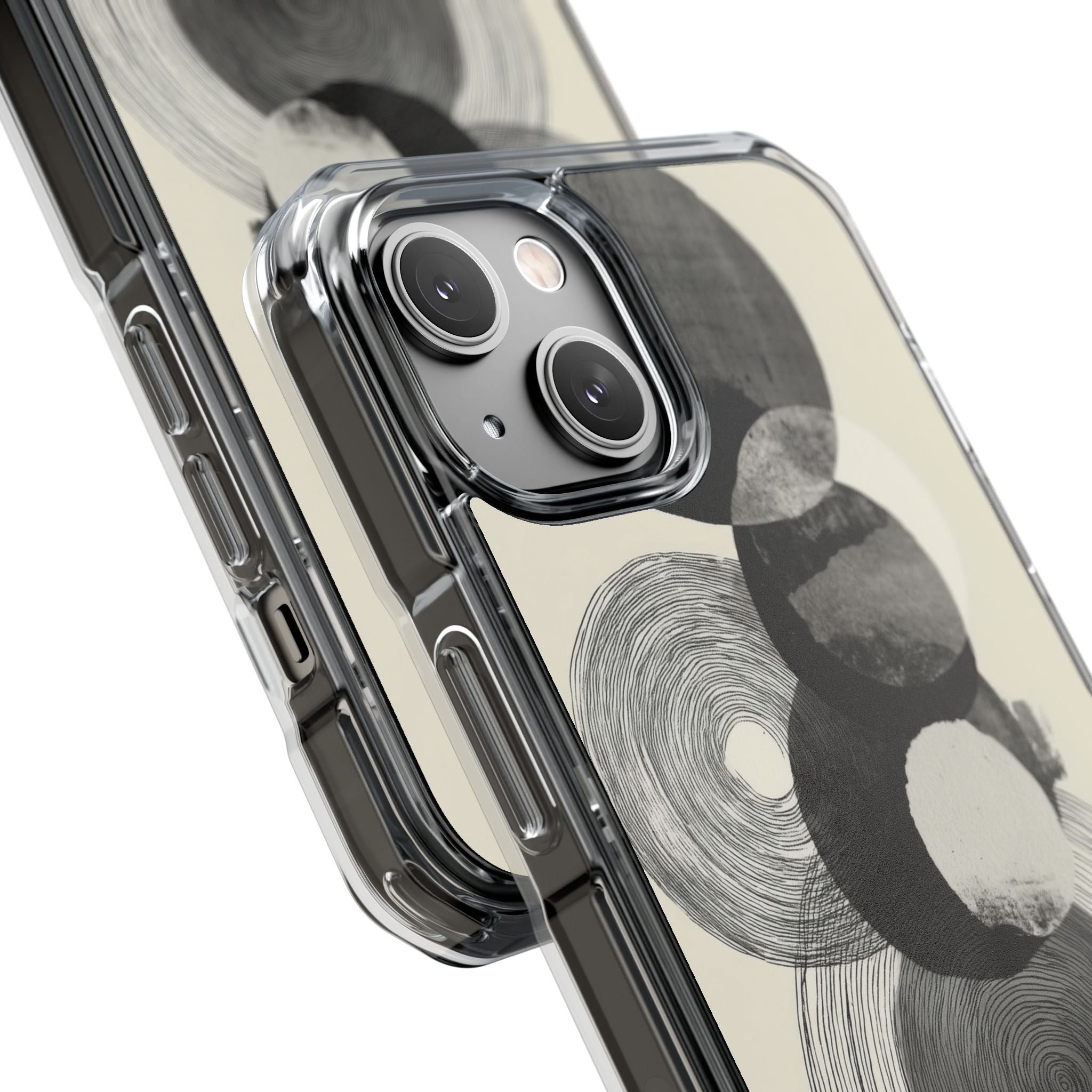Circles Embrace Lines iPhone Case - Impact