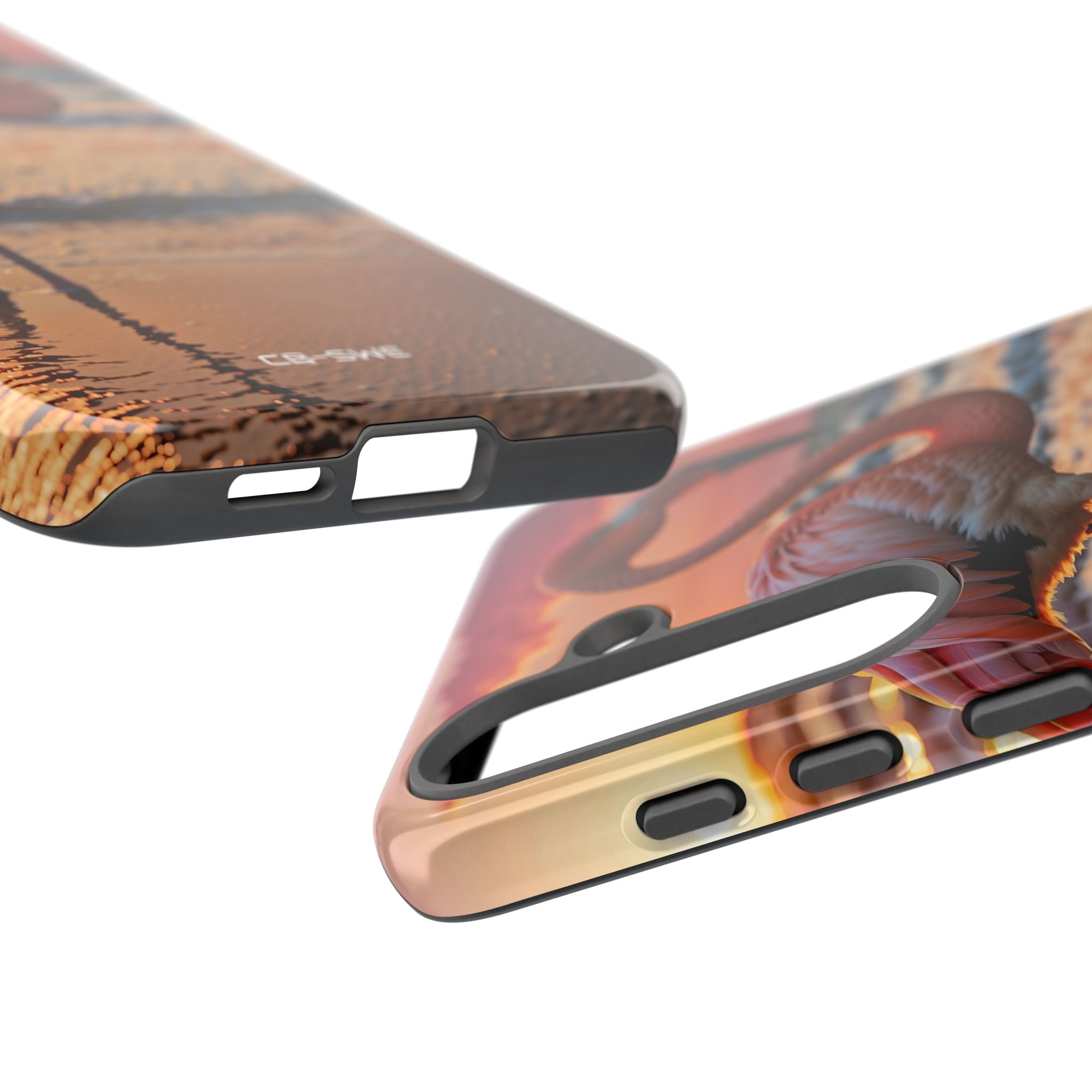 Sunset Flamingo Stand - Samsung Case