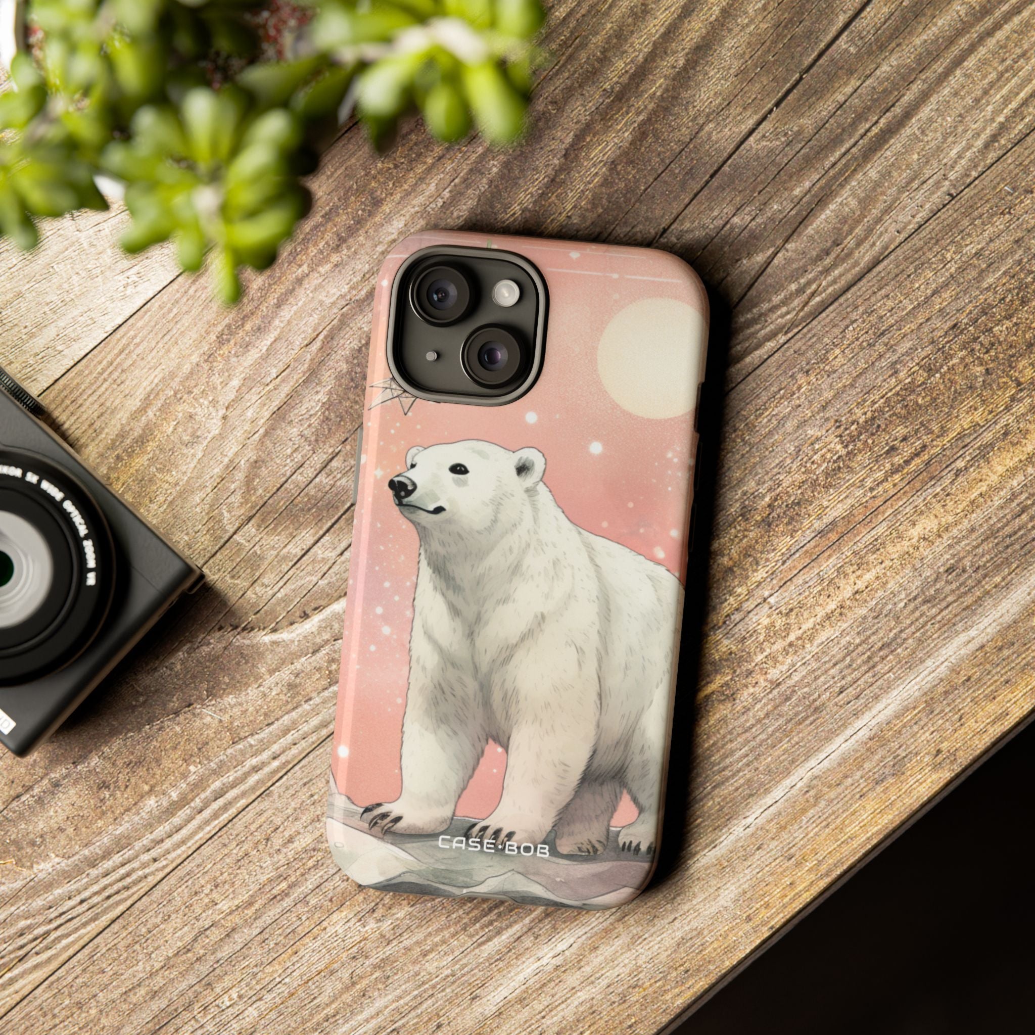 Polar Bear Dream iPhone 15 Case - Tough