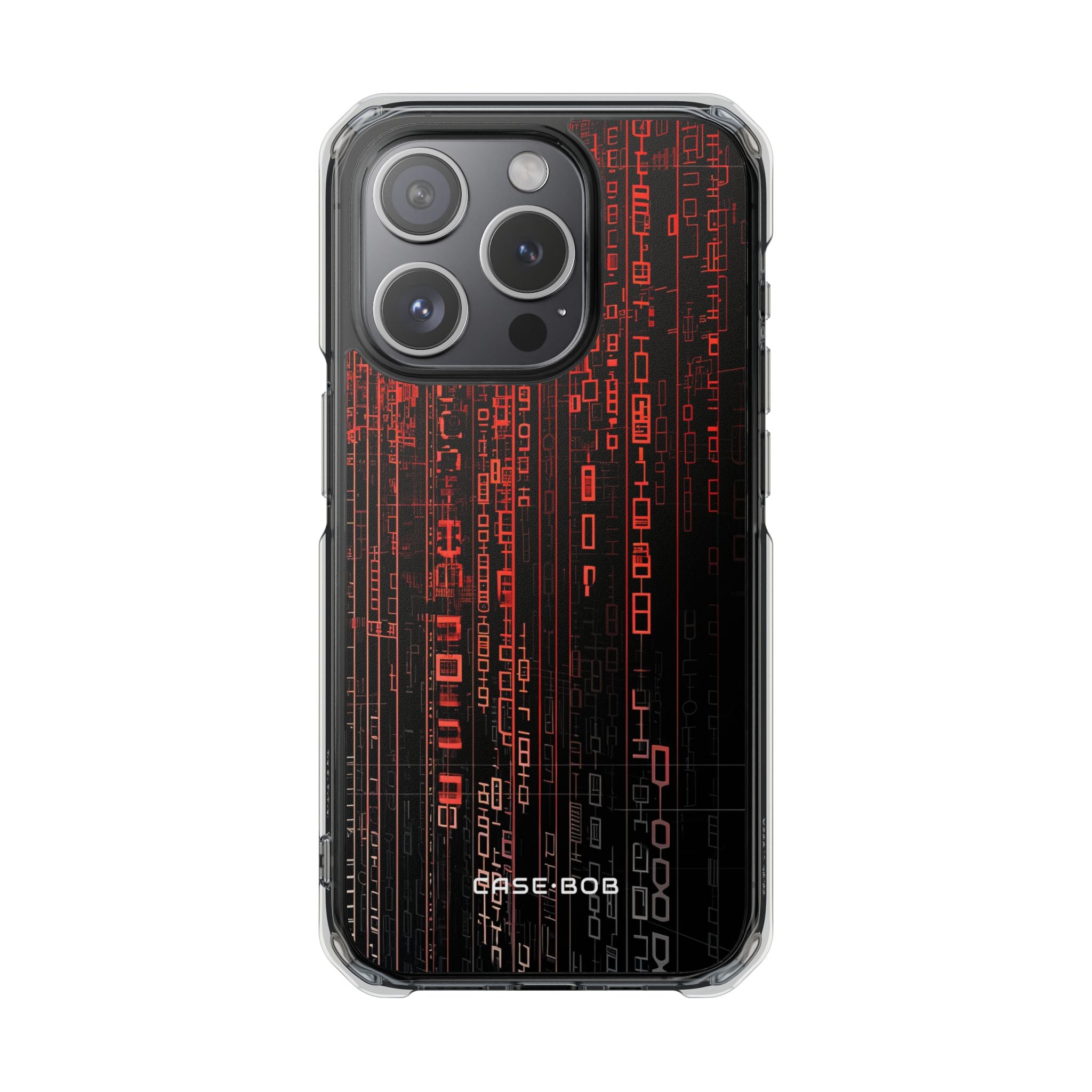 Crimson Glyphs iPhone 15 Pro Case - Impact