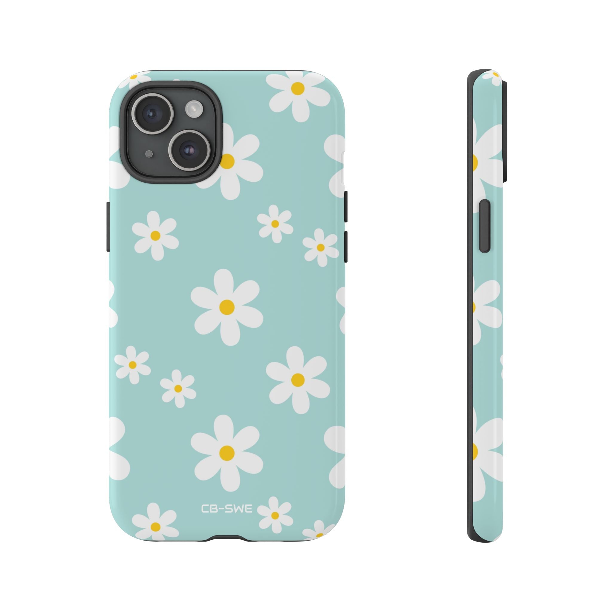 Daisies On Blue - iPhone Case