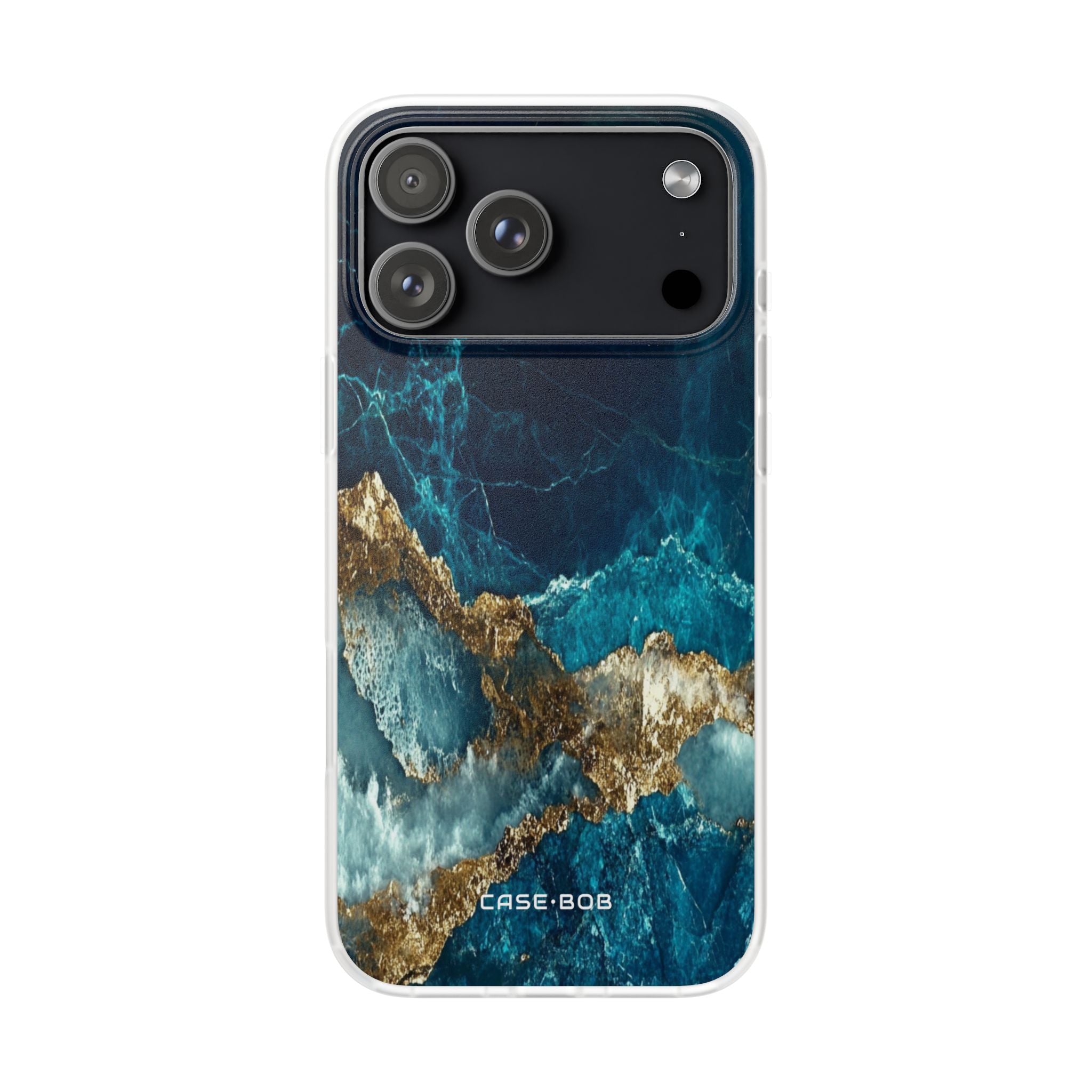 Jagged Gold Split iPhone 17 Pro MaxCase - Soft