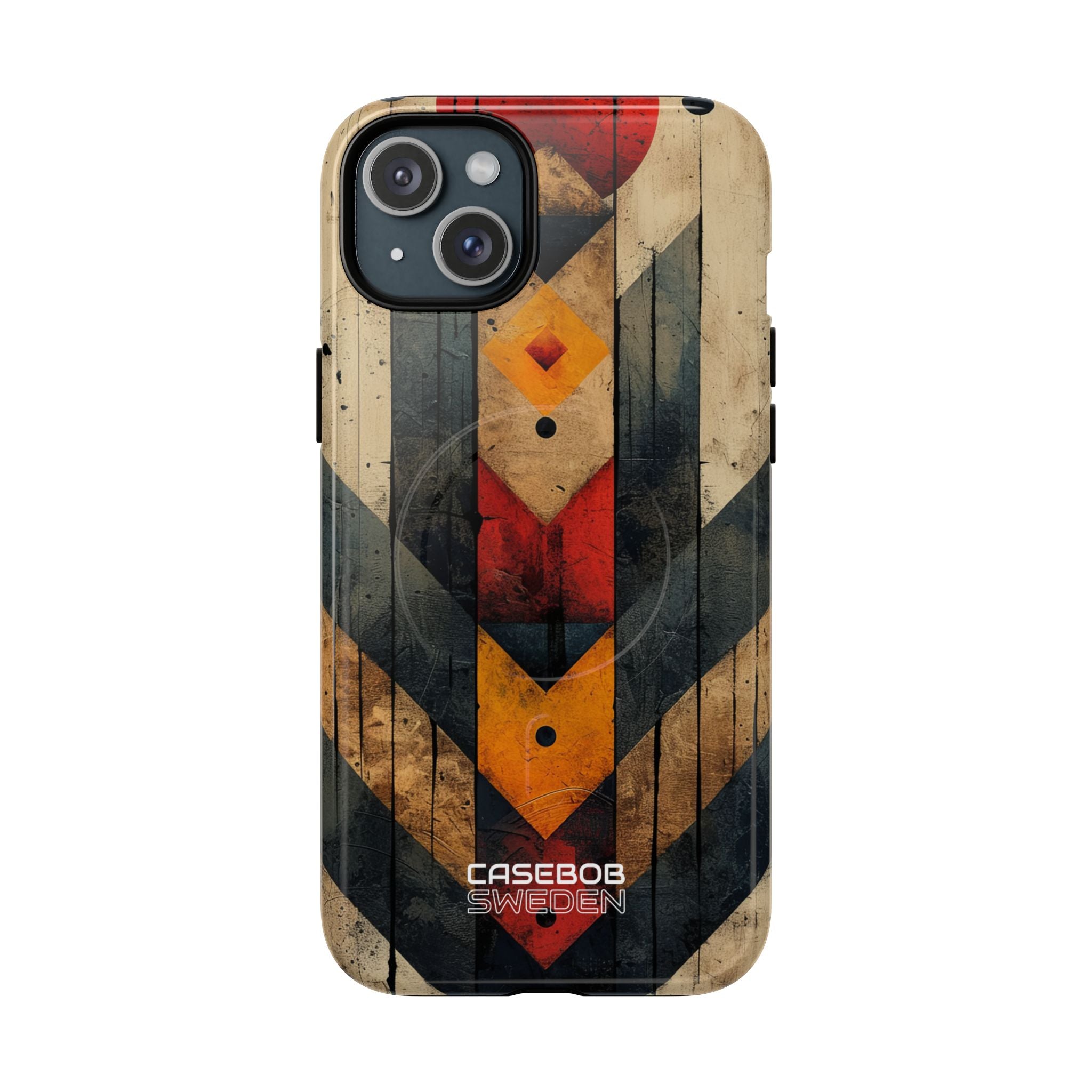Geometric Fire Rise iPhone 15 - Tough+