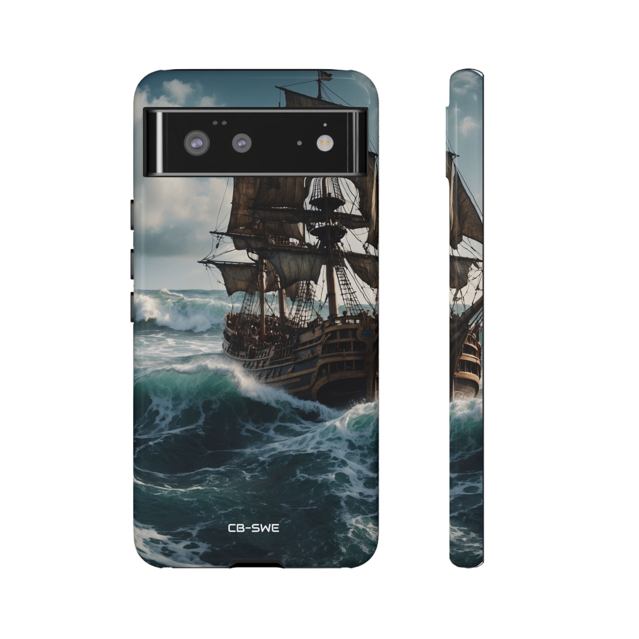 Ship Faces Waves - Google Pixel Case