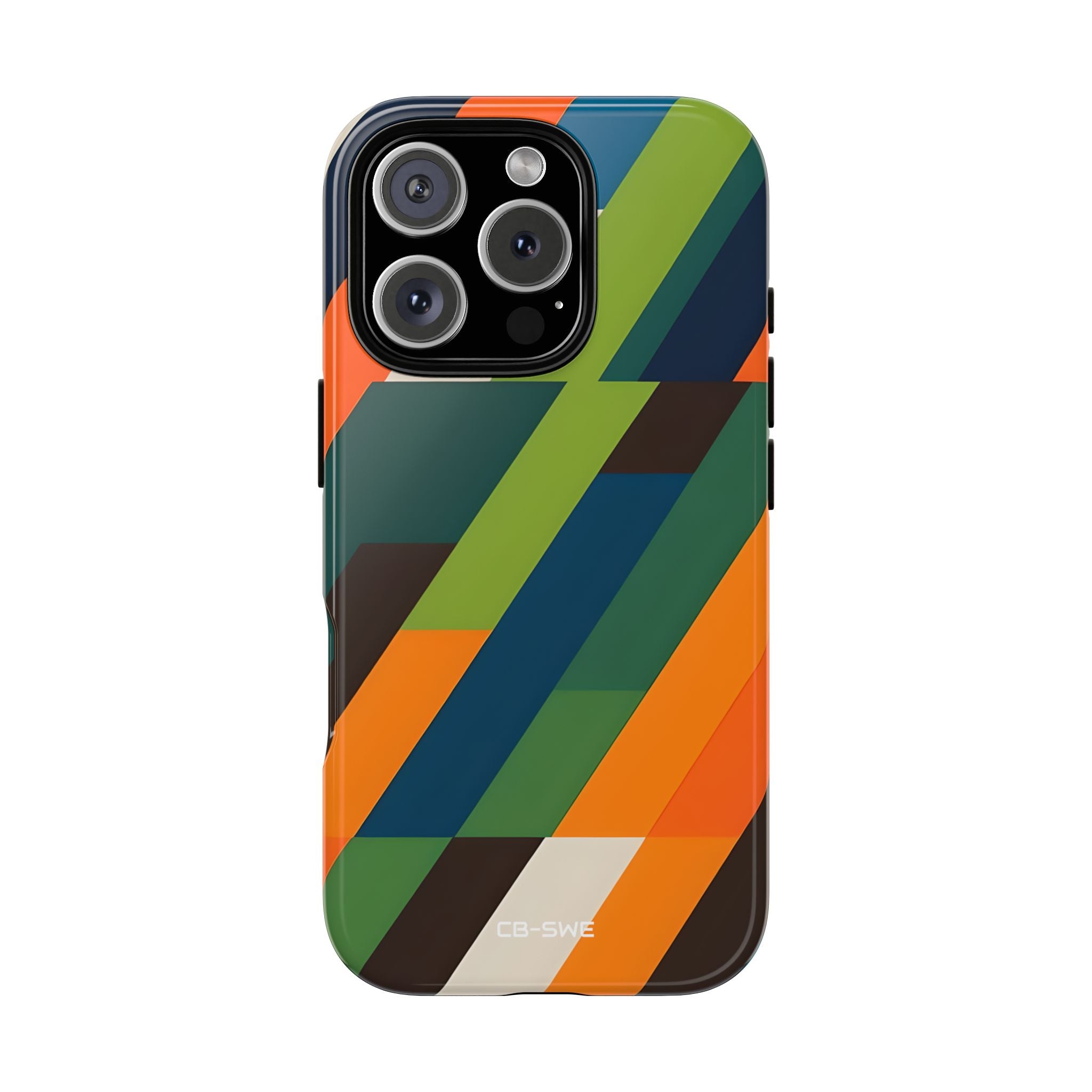 Geometric Color Intersection - iPhone Case