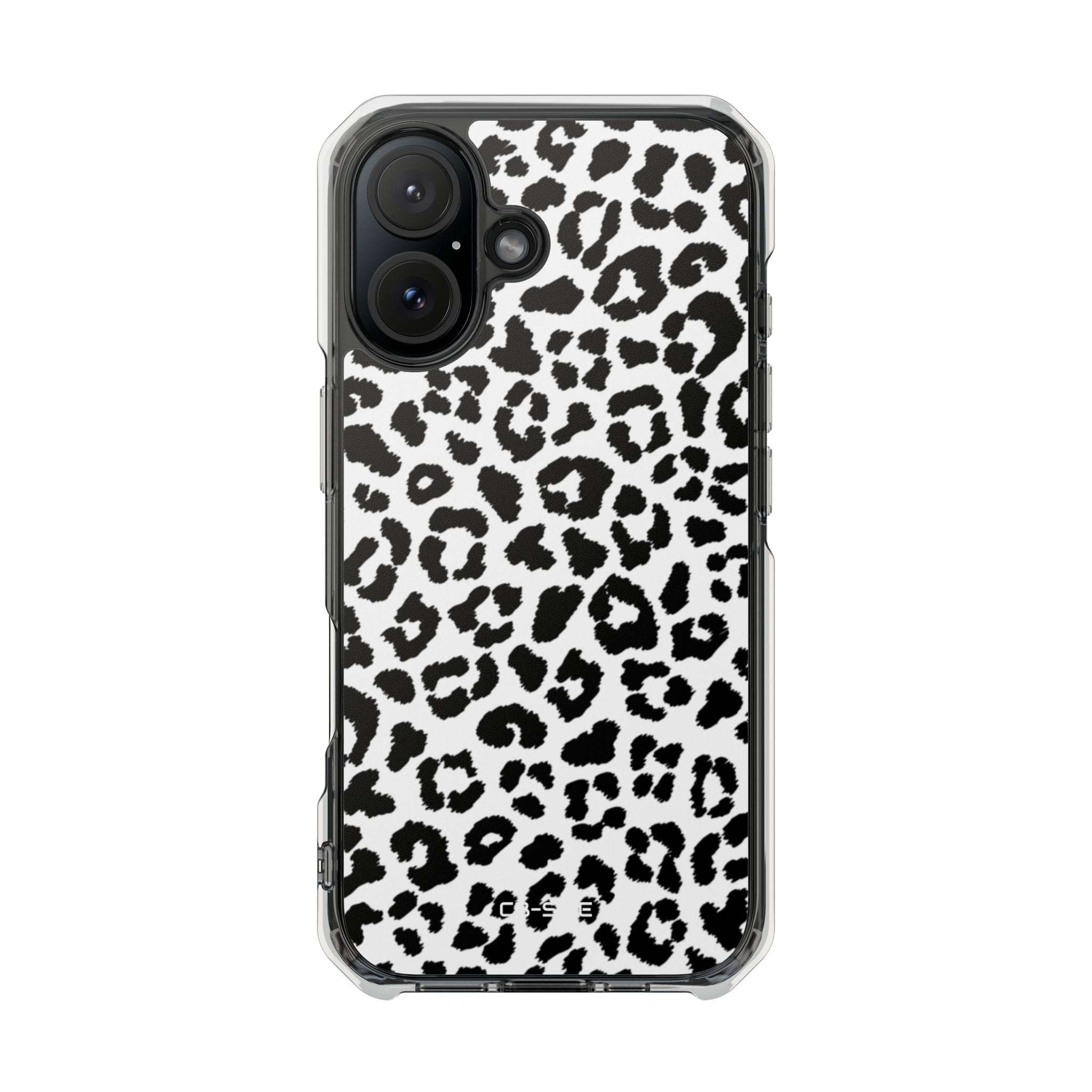 Monochrome Leopard Essence iPhone Case - Impact