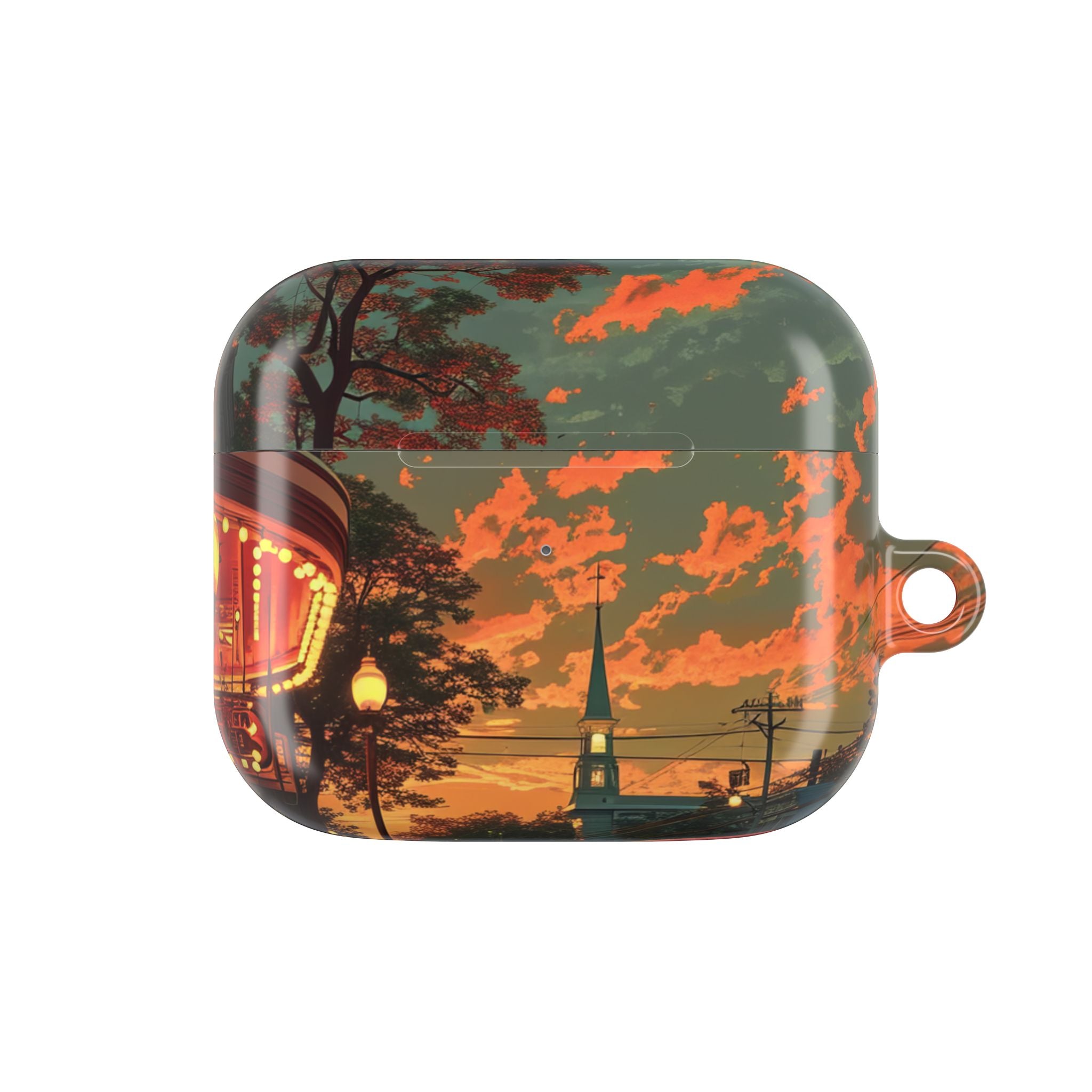 Crimson Classic Glow - AirPods Case