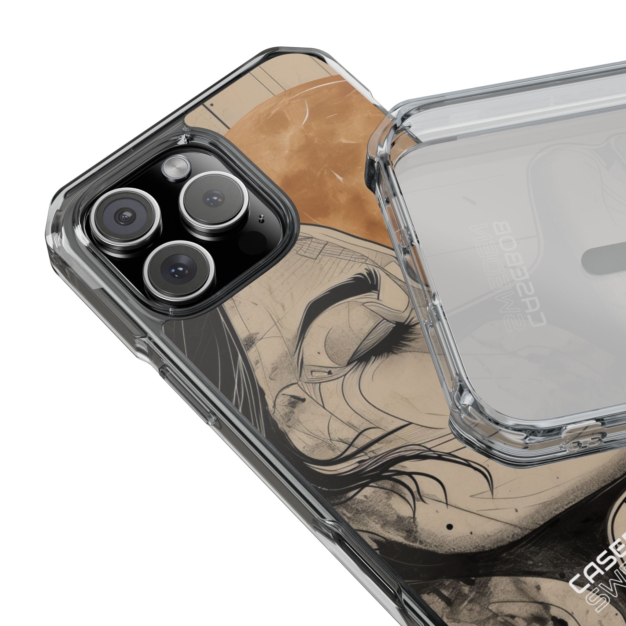 Moonlit Face Flow iPhone 16 - Impact Clear+