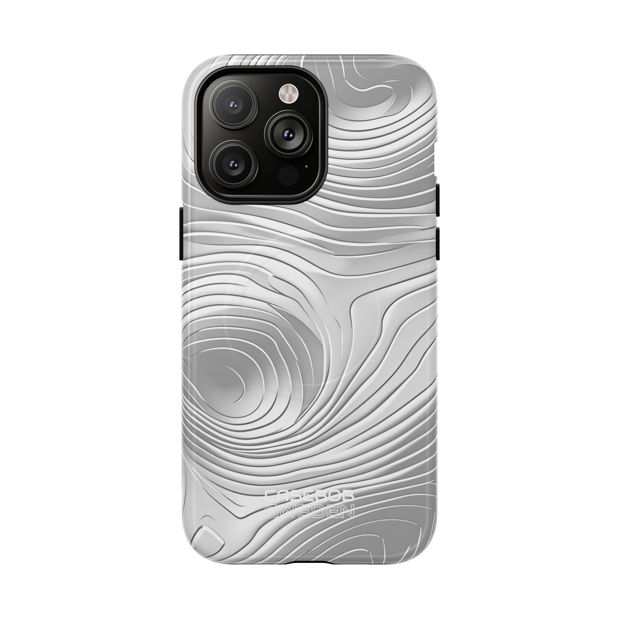 Monochrome Flow Lines iPhone 14 - Tough+