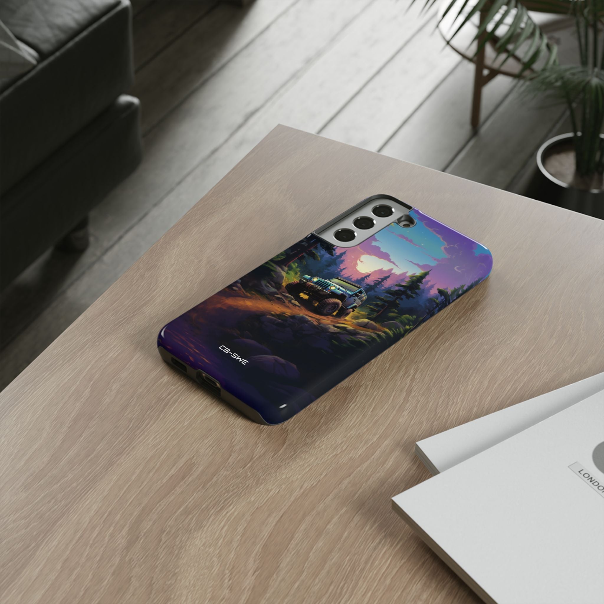 Sunset Forest Drive - Samsung Case
