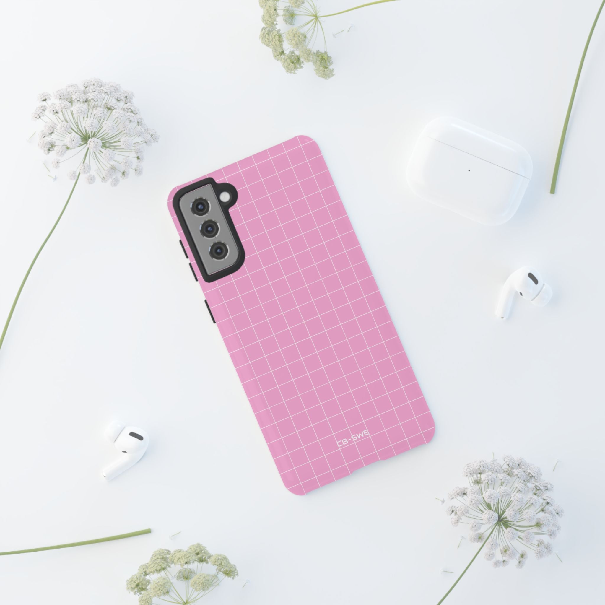 Pink Squares Align - Samsung Case