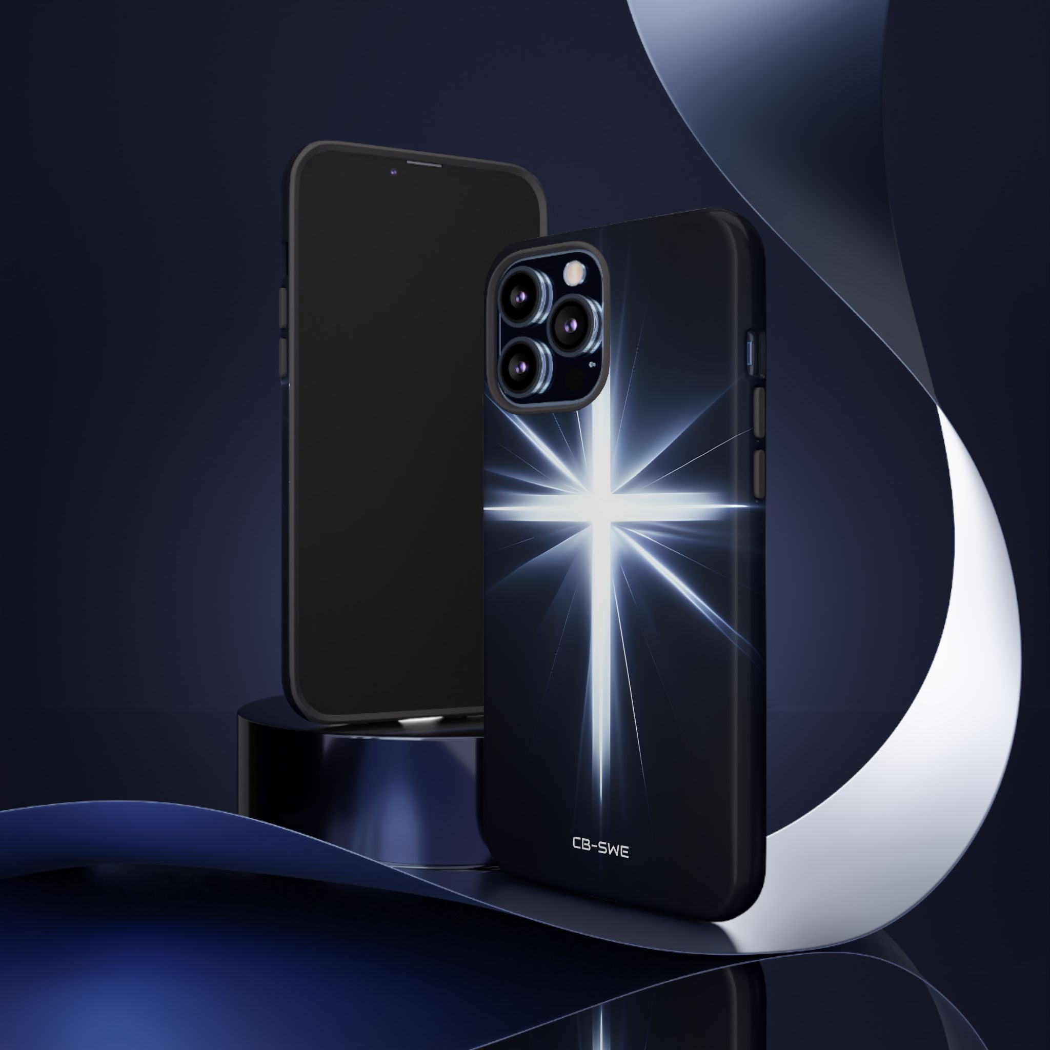 Luminous Cross Radiance - iPhone Case